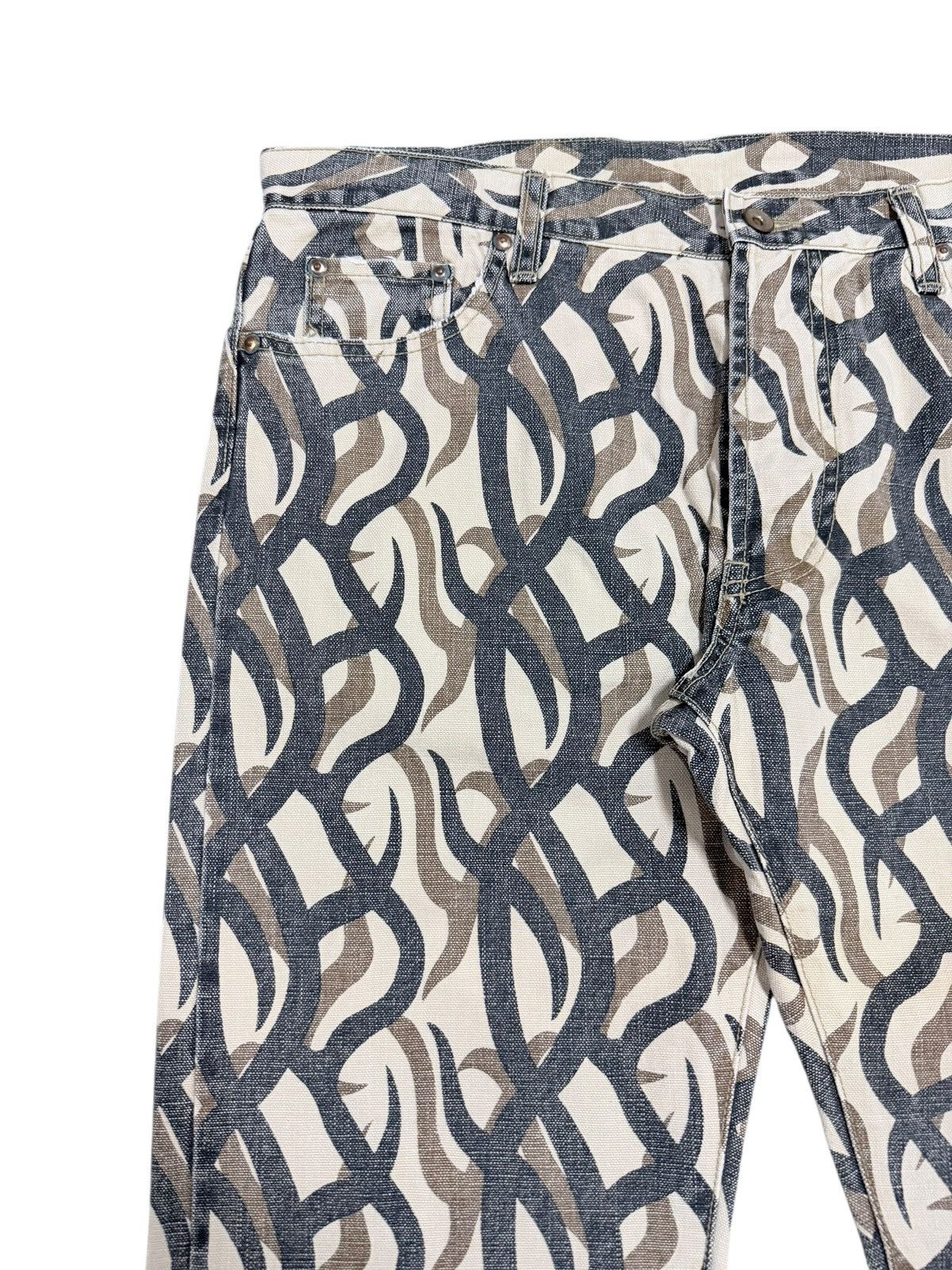 If Six Was Nine Vtg🔥Gogmagog Inspired Number Nine Tribal Camo Denim Size US 36 / EU 52 - 7 Thumbnail