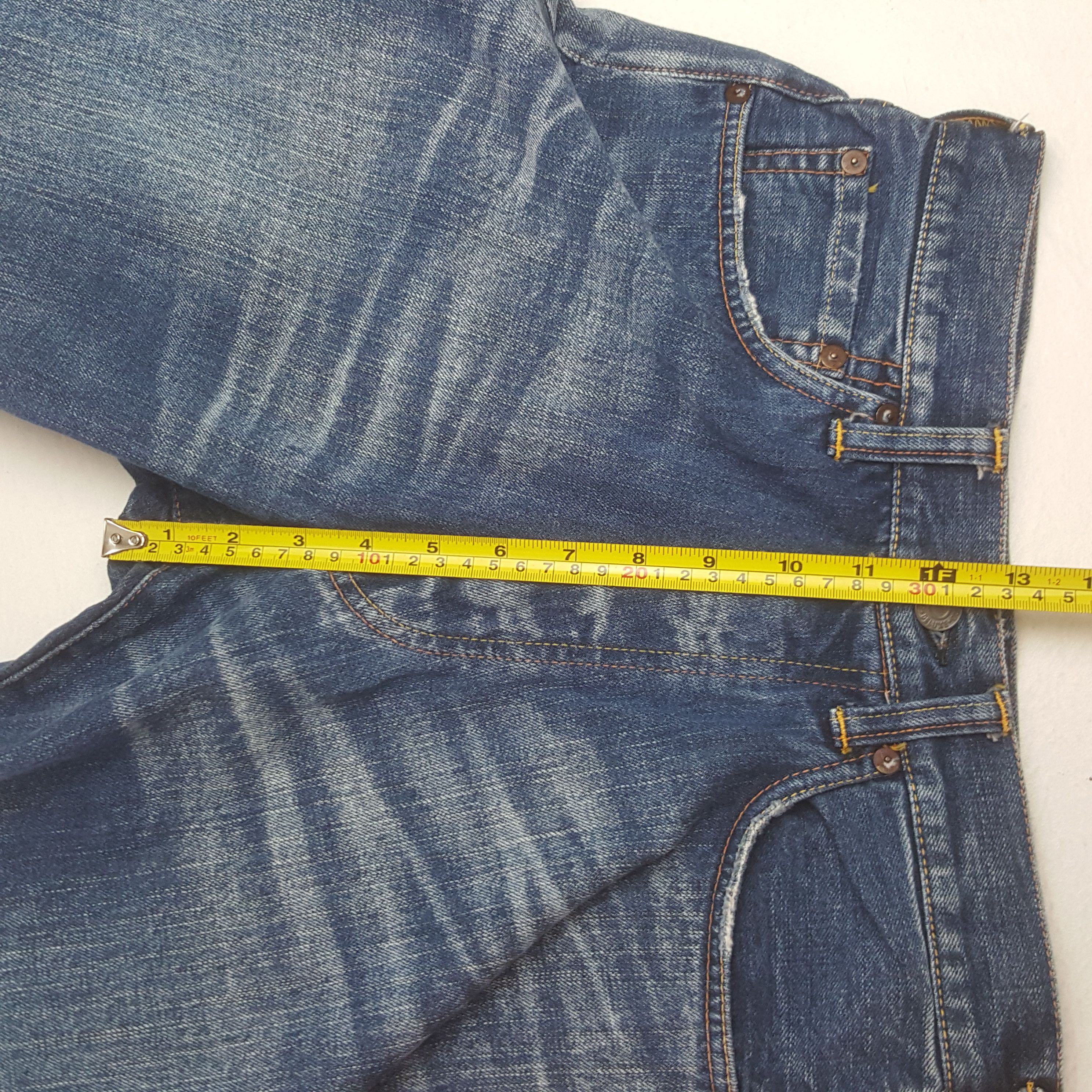 Evisu Vintage Evisu Japan Custom Daicock Short Denim Jeans Size US 27 - 5 Thumbnail