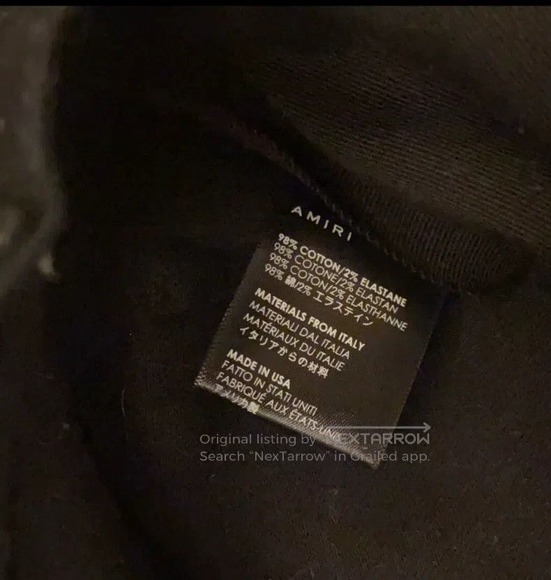 Amiri Amiri Size 34 Black Diamond jeans Size US 34 / EU 50 - 4 Thumbnail