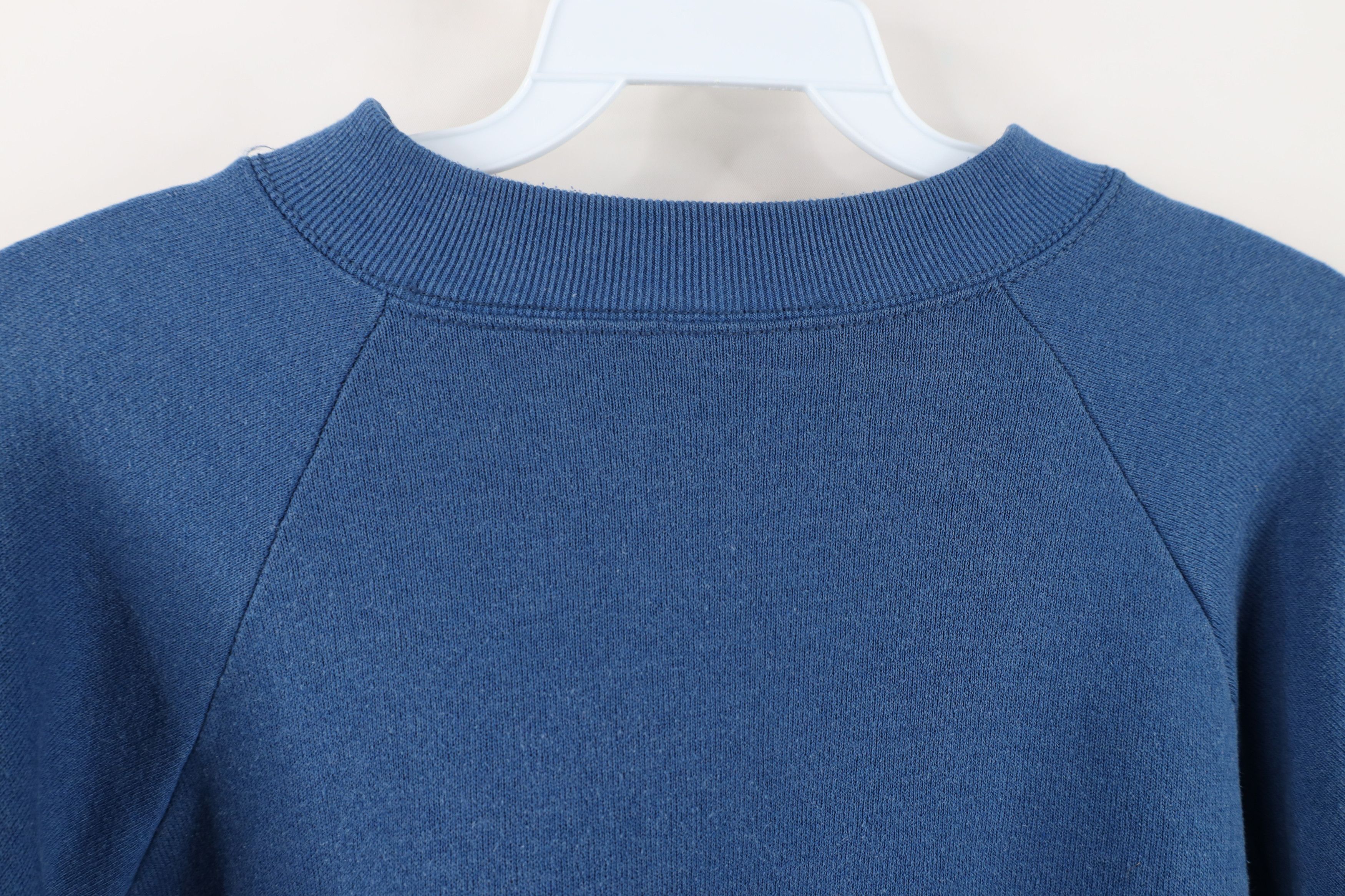 Vintage Vintage 90s Streetwear Raglan Crewneck Sweatshirt Blue USA Size US XL / EU 56 / 4 - 9 Thumbnail