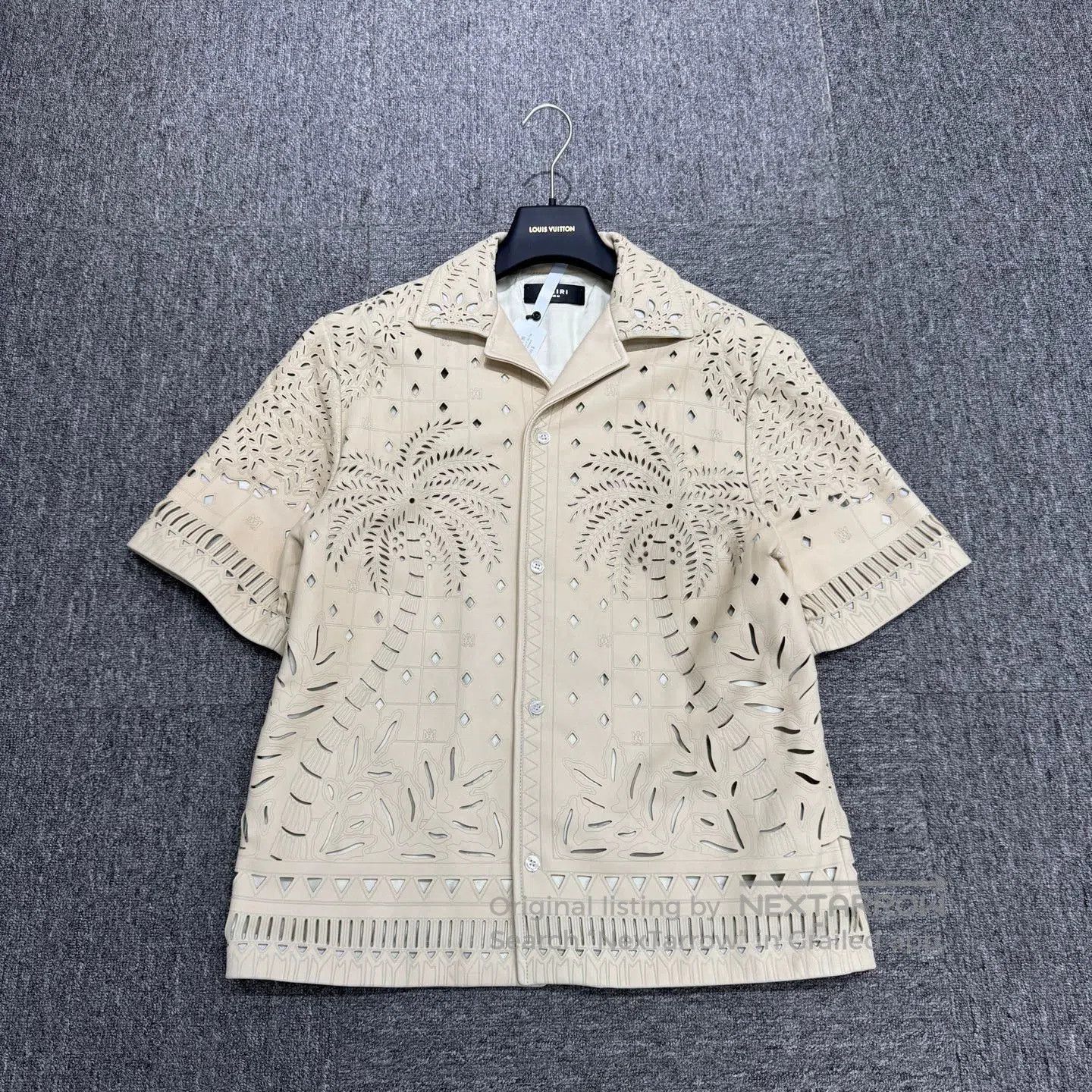 Amiri Green Short Sleeve Palm Tree Button. Size US S / EU 44-46 / 1 - 1 Thumbnail