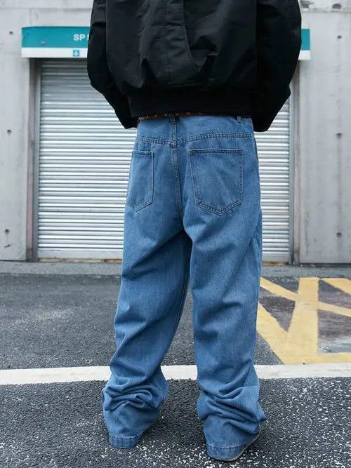 Japanese Brand × Vintage Loose BAGGY Y2K denim jeans pants Size US 34 / EU 50 - 3 Thumbnail