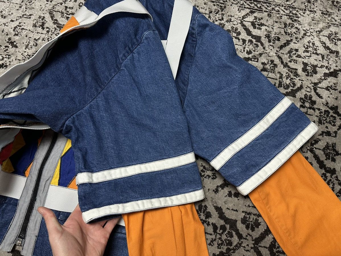 Coachella Vintage Handmade Guano Apes Carnival Denim Costume Suit Size US XL / EU 56 / 4 - 13 Thumbnail