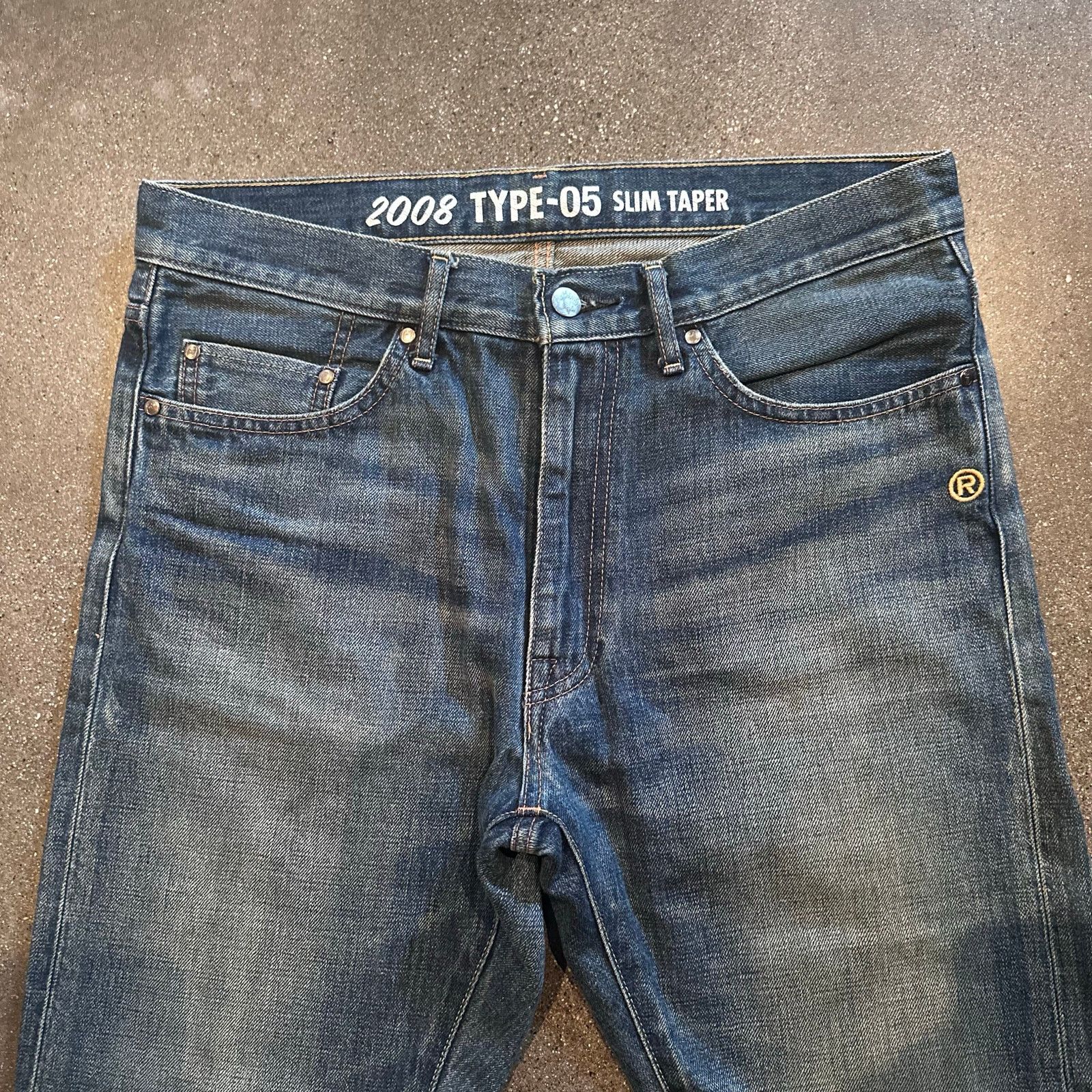 Bape 08 Bathing Ape paint splatter logo design washed denim jeans Size US 34 / EU 50 - 3 Thumbnail