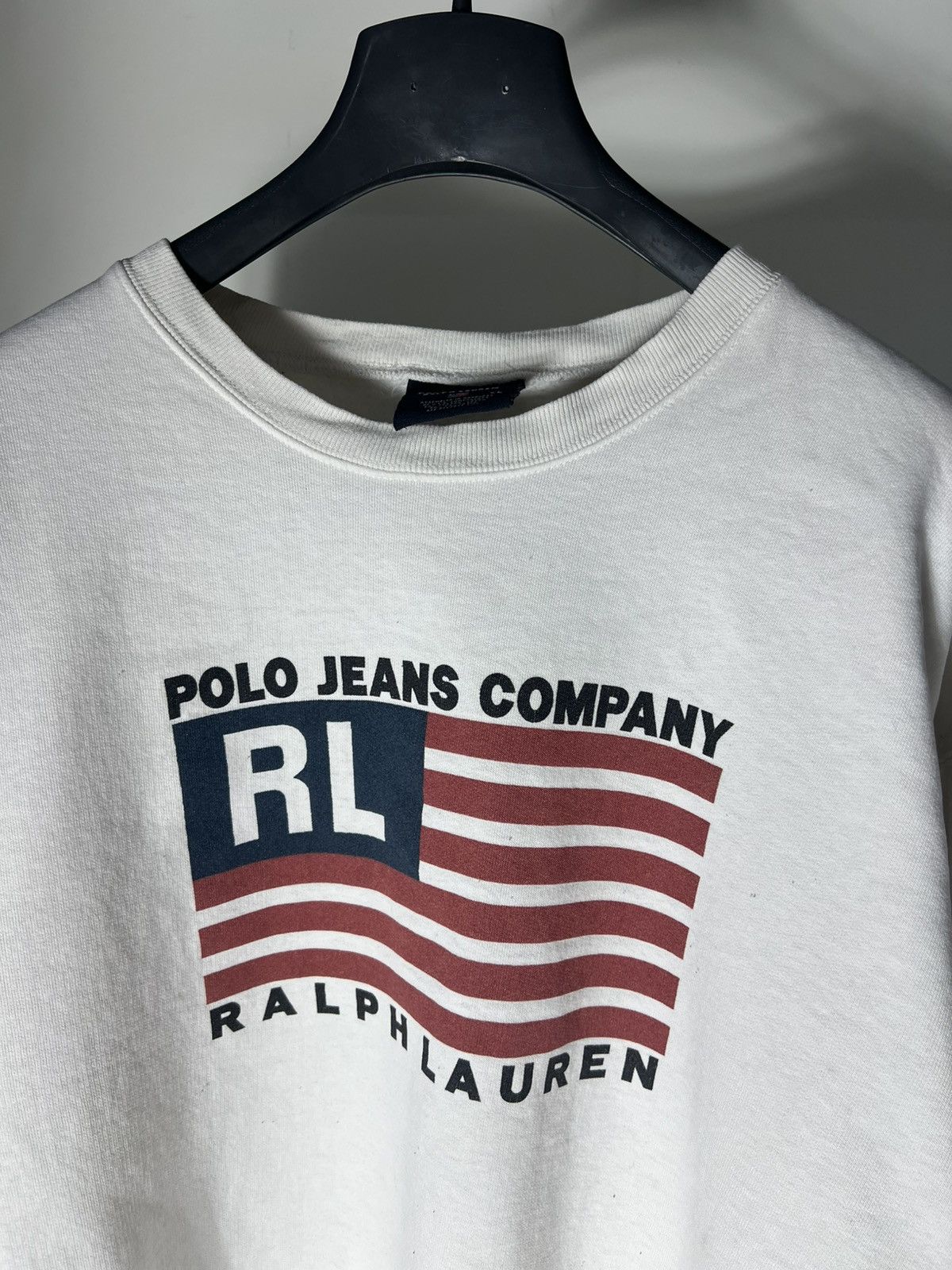 Polo Ralph Lauren × Vintage VERY RARE POLO RALPH LAUREN COMPANY JEANS USA FLAG Y2K 90s Size US XL / EU 56 / 4 - 4 Thumbnail