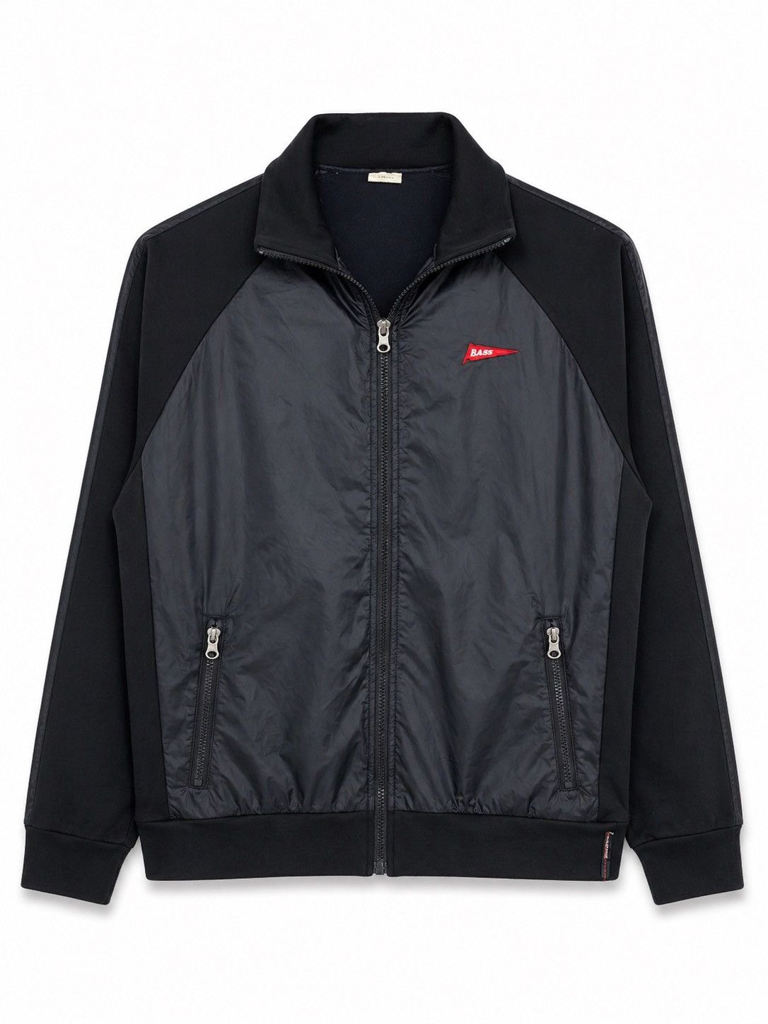 Japanese Brand Vintage RAGS Track Jacket Black Full Zip Minimal Sportswear Size US M / EU 48-50 / 2 - 1 Thumbnail