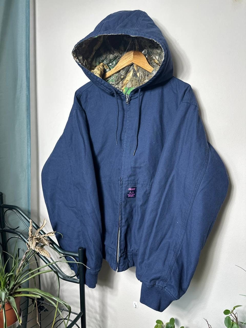 Palace Palace real tree navy reversible jacket size L Size US L / EU 52-54 / 3 - 7 Thumbnail