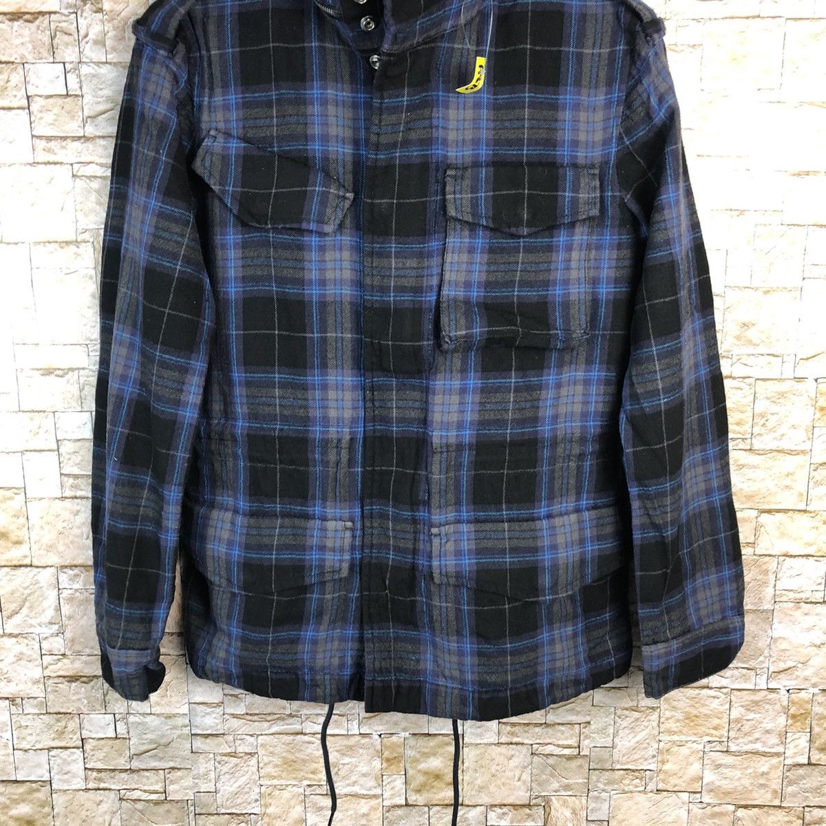 Japanese Brand Marc by Marc Jacobs checkered Blue Flannel jacket #A873 Size US S / EU 44-46 / 1 - 3 Thumbnail