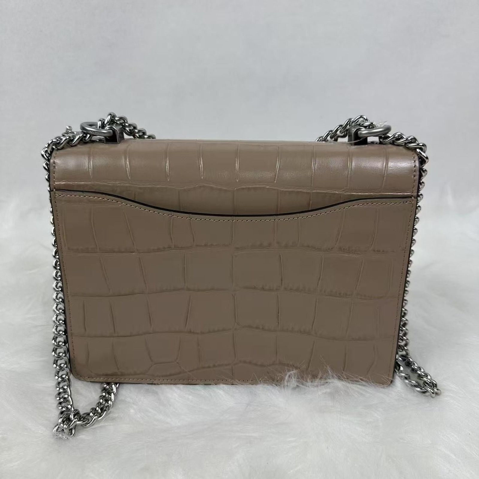 Coach Coach Klare xbody Crocodile-embossed Leather Silver Stone Size ONE SIZE - 3 Thumbnail