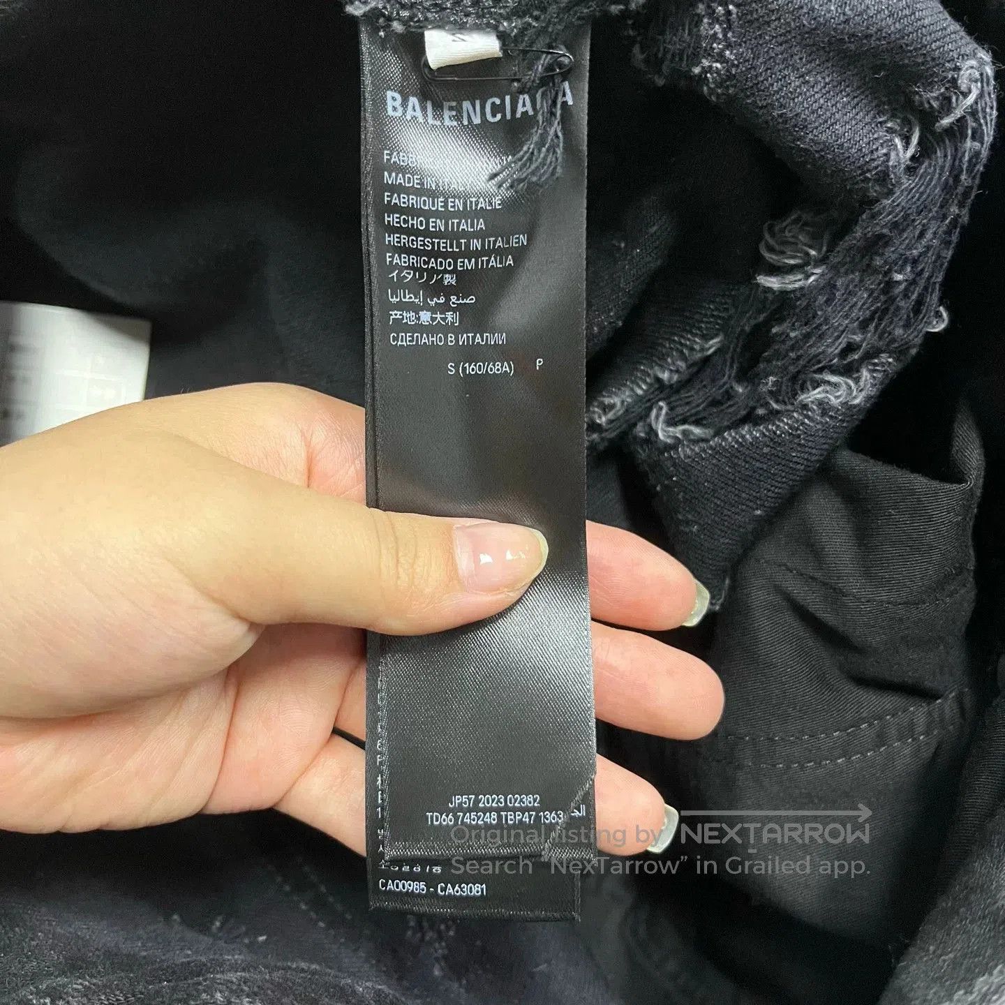 Balenciaga Balenciaga Distressed Straight. Size 22" - 5 Thumbnail