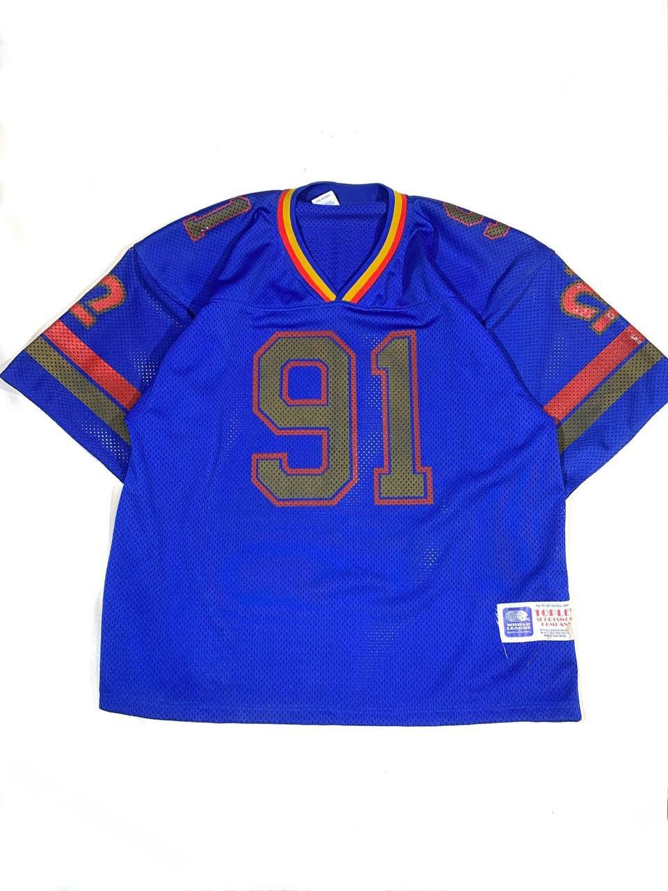 NFL × Vintage Vintage 1991 Official London Monarchs Football Jersey Size US XL / EU 56 / 4 - 1 Thumbnail