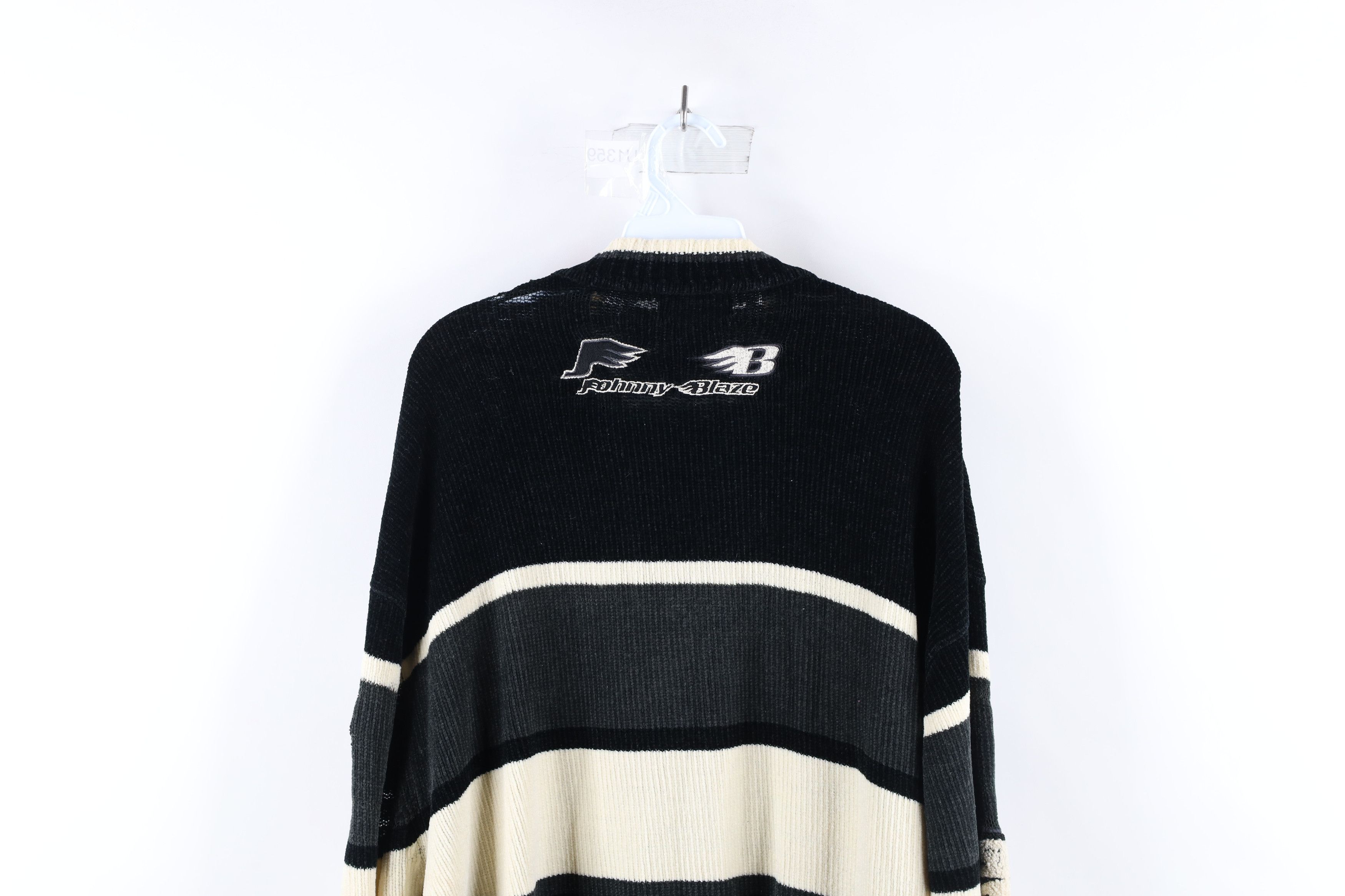 Vintage Vintage 90s Johnny Blaze Man Wu Tang Clan Knit Sweater Size US XL / EU 56 / 4 - 14 Thumbnail