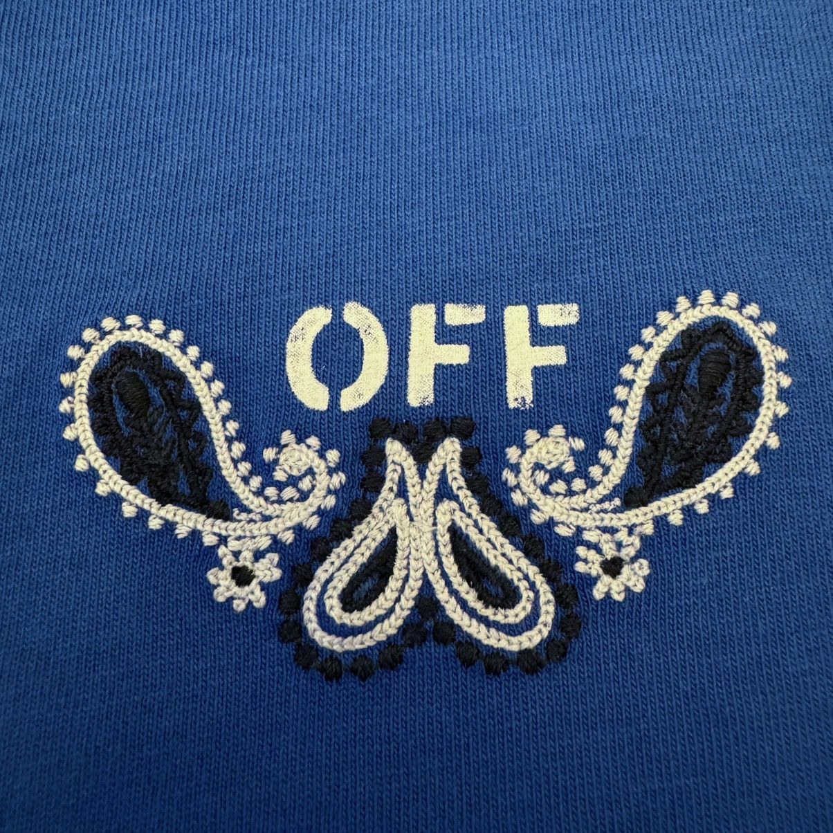 Off-White OFF-WHITE c/o Virgil Abloh Bandana Embroidered Arrow Tee Size US XL / EU 56 / 4 - 5 Thumbnail