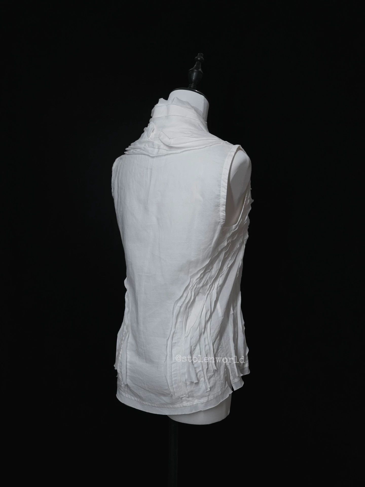 Issey Miyake Issey Miyake Cotton-Linen Patchwork Lightweight Top Size 2 Size XS / US 0-2 / IT 36-38 - 6 Thumbnail