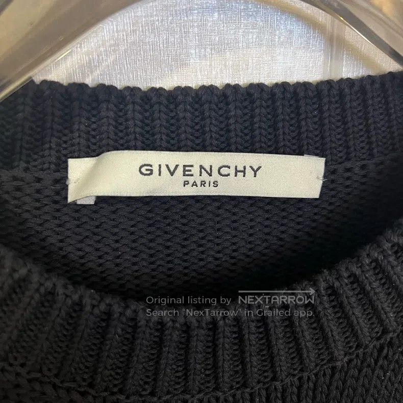 Givenchy Givenchy Logo Pattern Round Neck Loose Long Sleeve Sweater Size US M / EU 48-50 / 2 - 3 Thumbnail