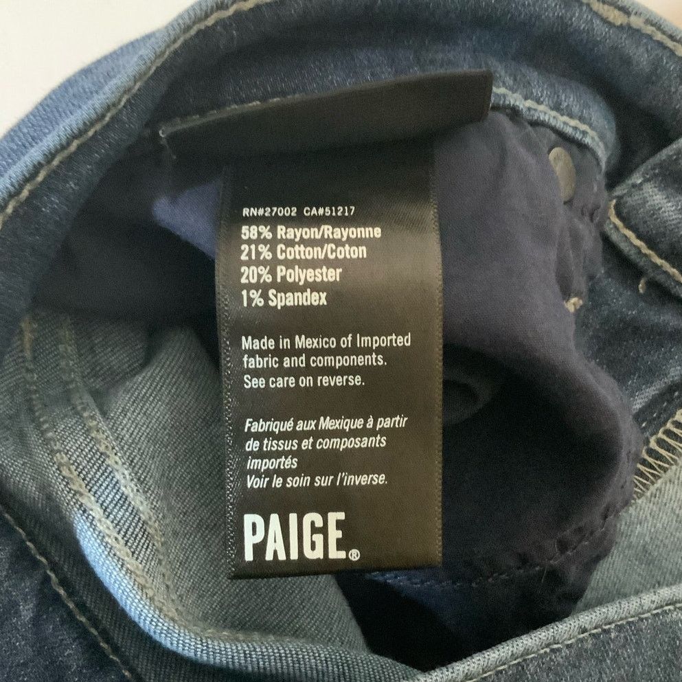 Paige Paige Normandie Birch Mens Straight Fit Jeans Size L USED Size US 30 / EU 46 - 4 Thumbnail