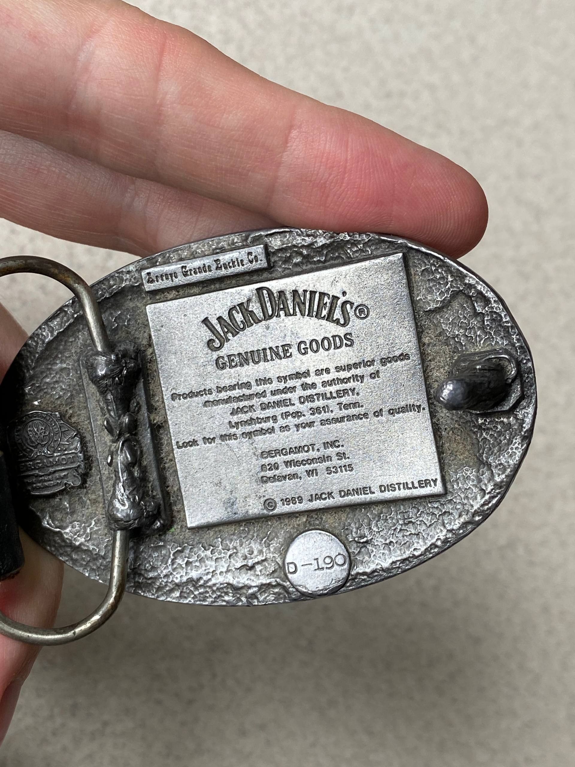 Other Vintage belt Jack Daniel's 1989 - Klamra Bergamot USA Size ONE SIZE - 4 Thumbnail