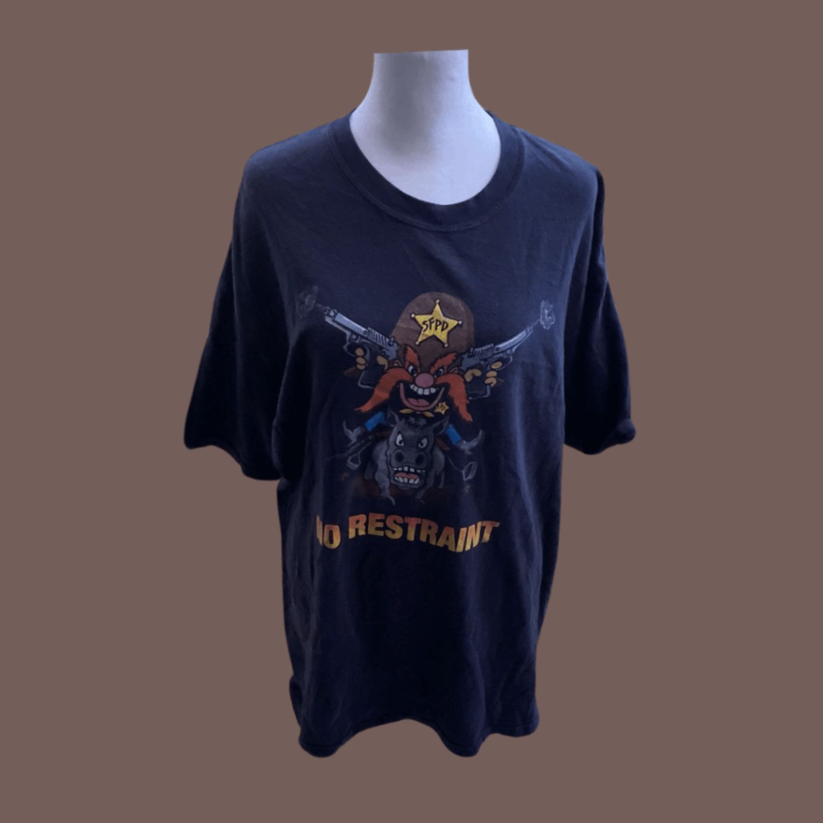 Hanes VTG Protest Tee | Anti-Cop Graphic Satire | Hanes XL 90s Size US XL / EU 56 / 4 - 1 Thumbnail