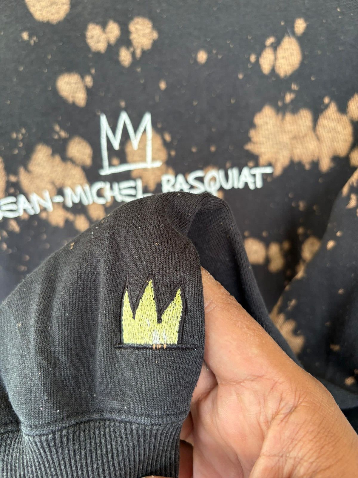 Jean-Michel Basquiat VTG Jean Michel Basquiat MilesDavisAllStar Hoodies Acid Wash Size US L / EU 52-54 / 3 - 7 Thumbnail
