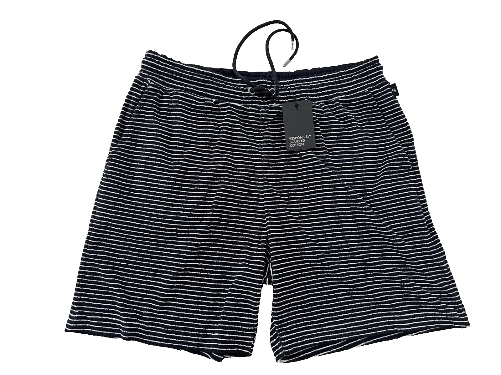 Ted Baker Ted Baker Terry Striped Sydner Shorts Navy / White 36 Size US 36 / EU 52 - 2 Thumbnail