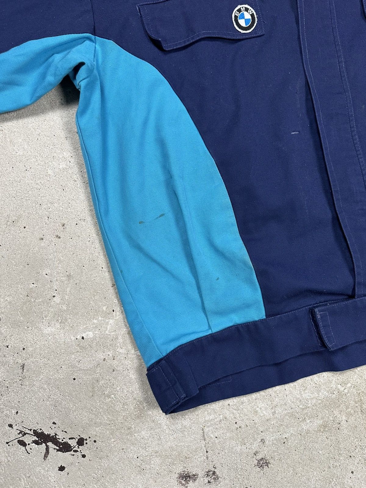 BMW Vintage BMW Work Racing Team Service Boxy Fit Bomber Jacket Size US XL / EU 56 / 4 - 4 Thumbnail