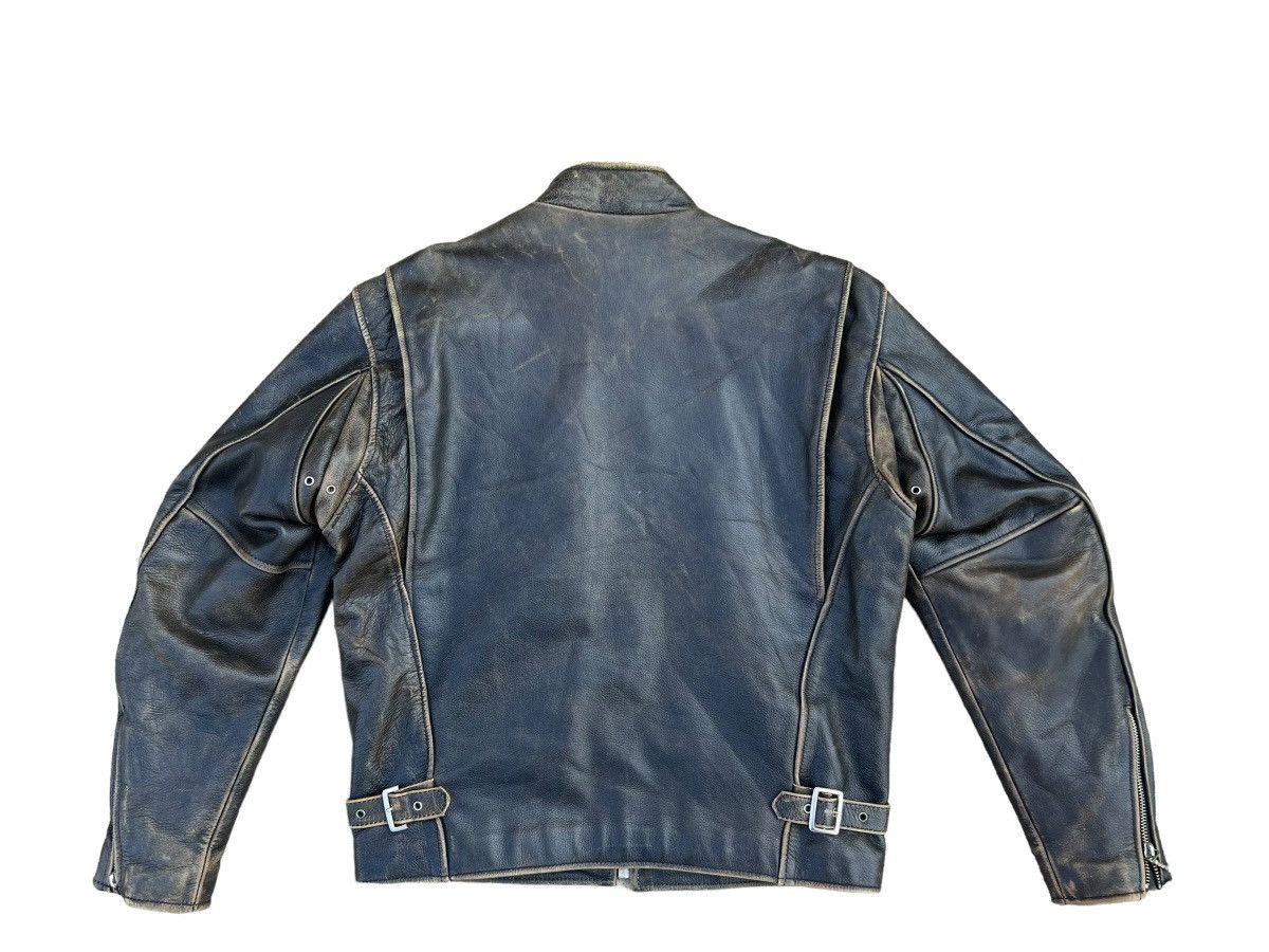 Leather Vintage R.B.C Legend Distressed Patina Leather Racer Jacket Size US S / EU 44-46 / 1 - 2 Thumbnail
