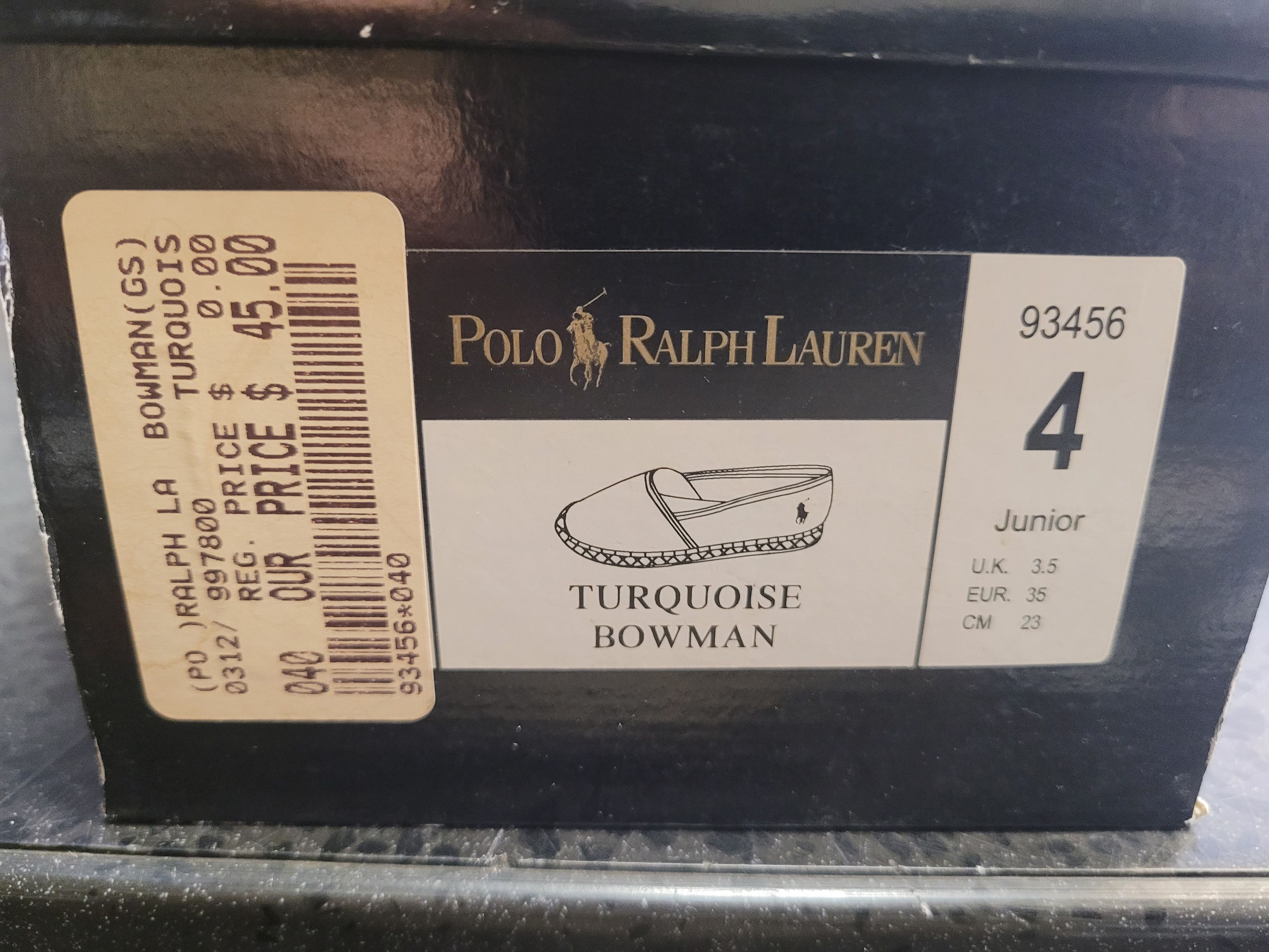 Polo Ralph Lauren Turquoise Bowman Size US 5.5 / IT 35.5 - 4 Thumbnail