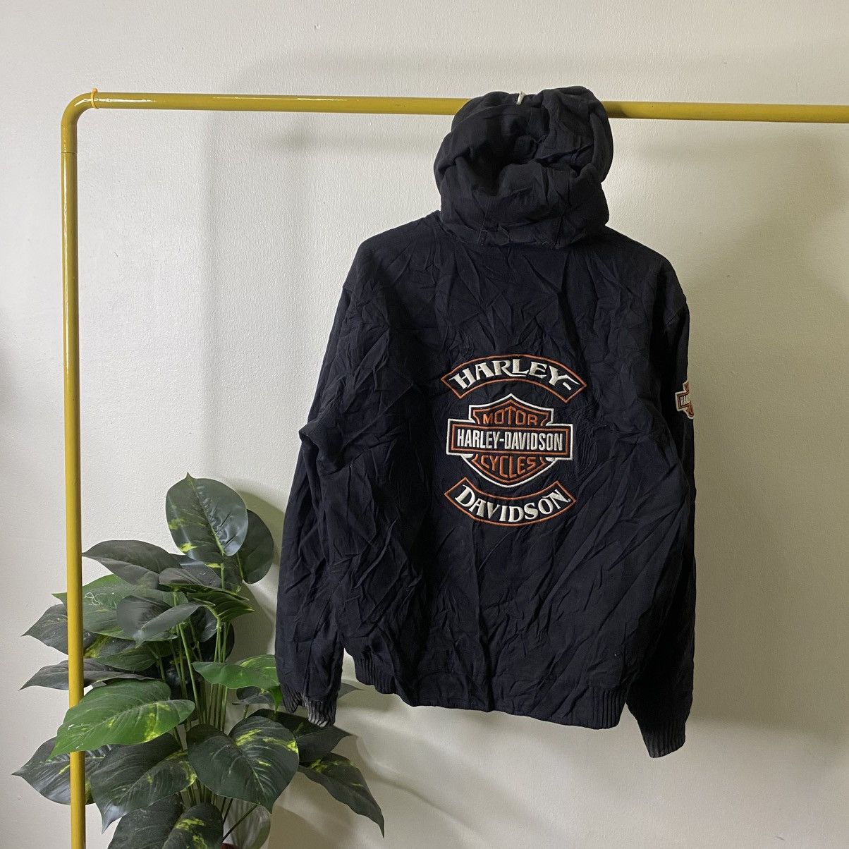 Harley Davidson Vintage Y2K Harley Davidson Reversible Hooded Jacket Size US XL / EU 56 / 4 - 13 Thumbnail