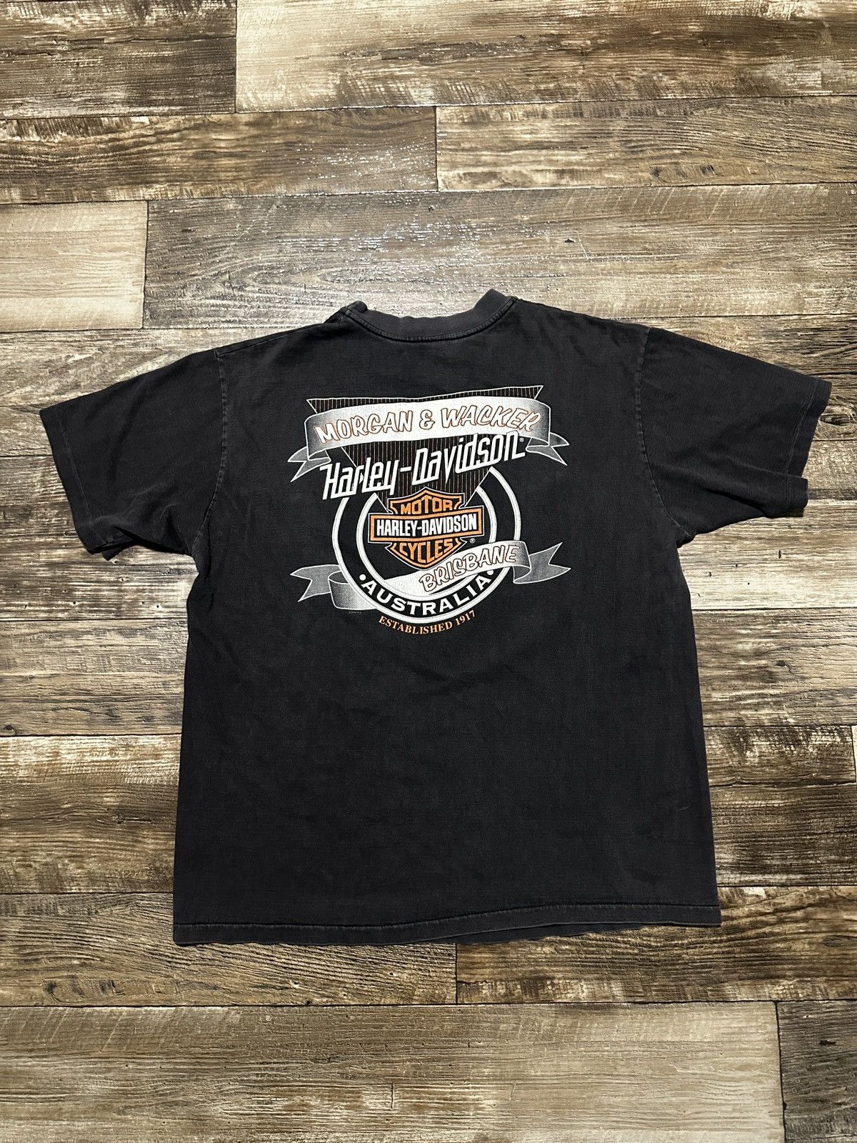 Harley Davidson 1998 Harley Davidson Australia T-Shirt Size US L / EU 52-54 / 3 - 4 Thumbnail
