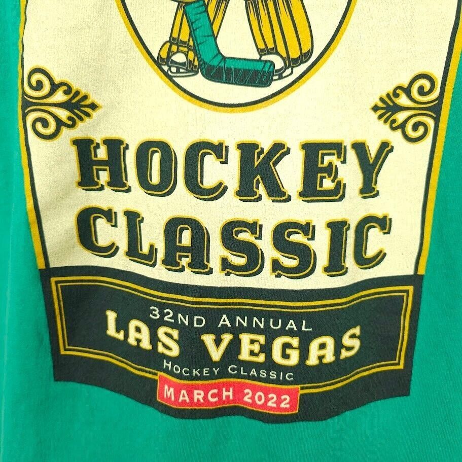 Gildan Las Vegas Hockey Classic T Shirt Mens Size Large Green 2022 Size US L / EU 52-54 / 3 - 3 Thumbnail