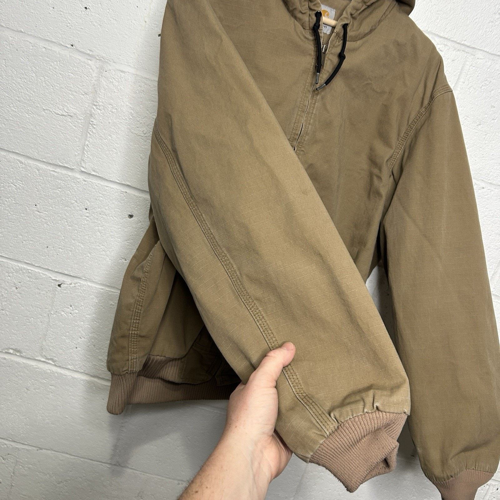 Carhartt Vintage Carhartt Quilted Ripstop Active Jacket “Dark Khaki” Size L / US 10 / IT 46 - 7 Thumbnail