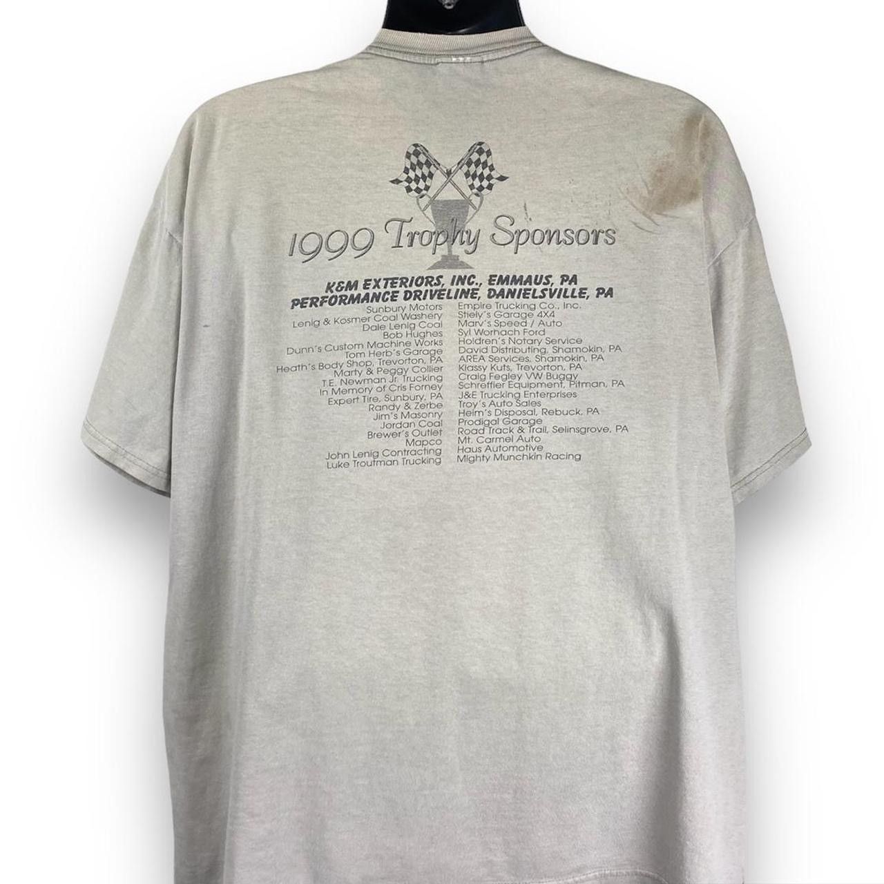 Jerzees × Vintage Vintage 90s Jerzees Annual Line Mountain Racing Tee Tshirt Size US XL / EU 56 / 4 - 2 Thumbnail