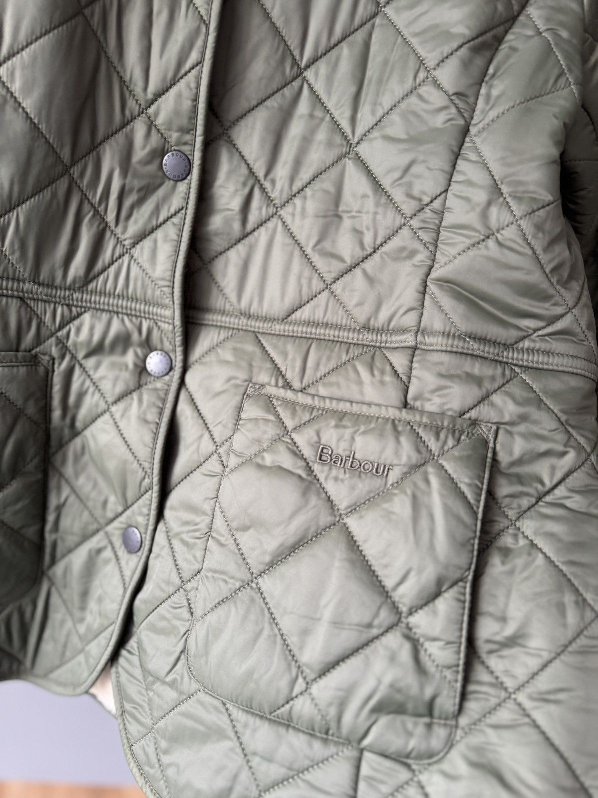 Barbour × Designer Barbour Quilted Jacket for Women Size M / US 6-8 / IT 42-44 - 4 Thumbnail