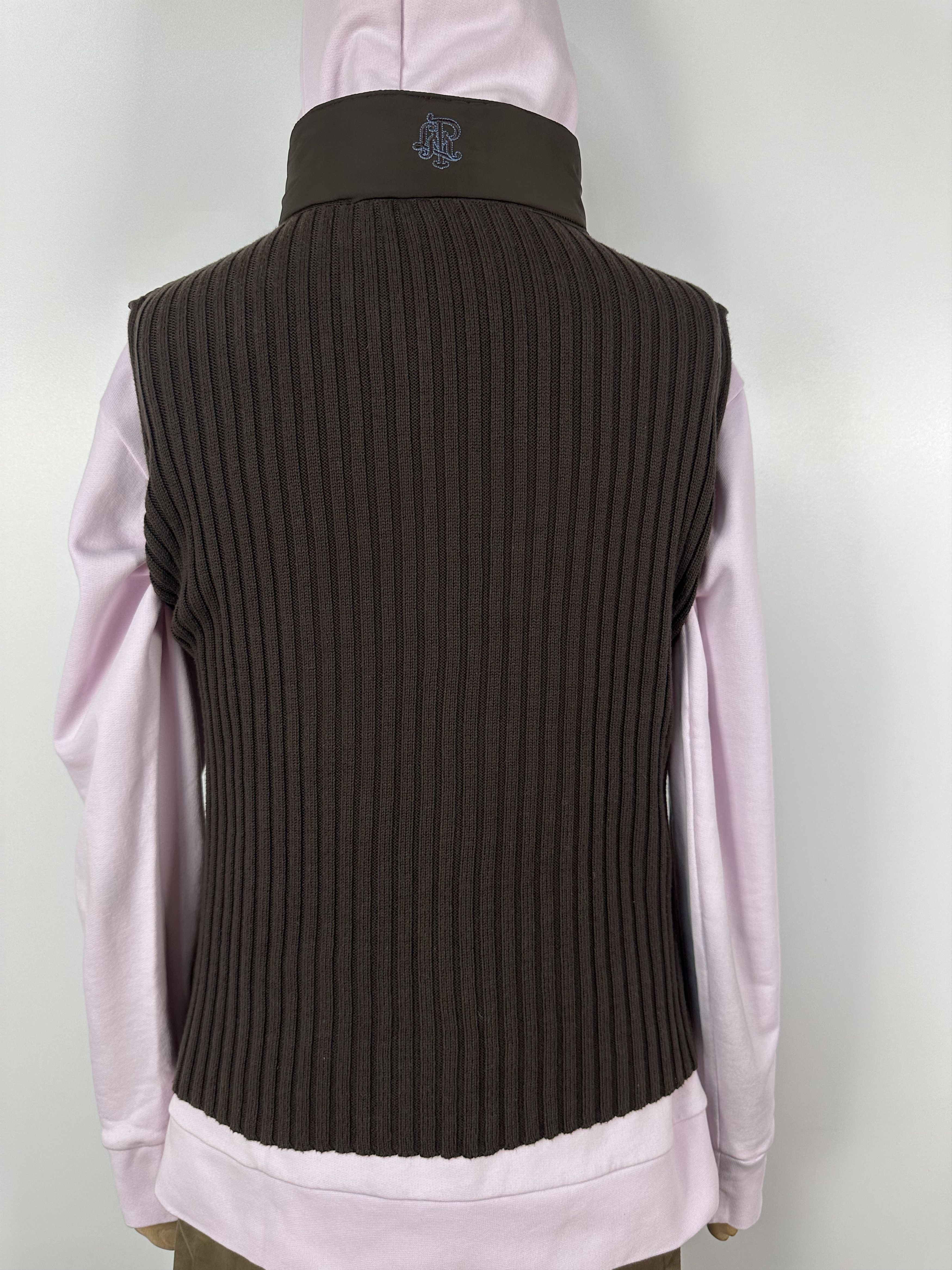 La Martina La Martina Quilted Down Women's Vest Coat Brown Size M Size M / US 6-8 / IT 42-44 - 8 Thumbnail