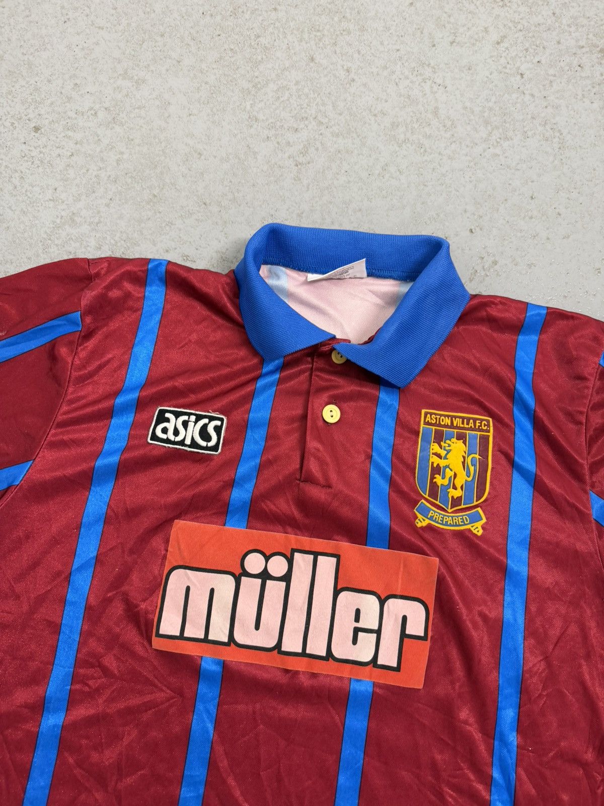 Asics Vintage 1993-1995 Asics Aston Villa Müller Soccer Jersey Size US L / EU 52-54 / 3 - 2 Thumbnail