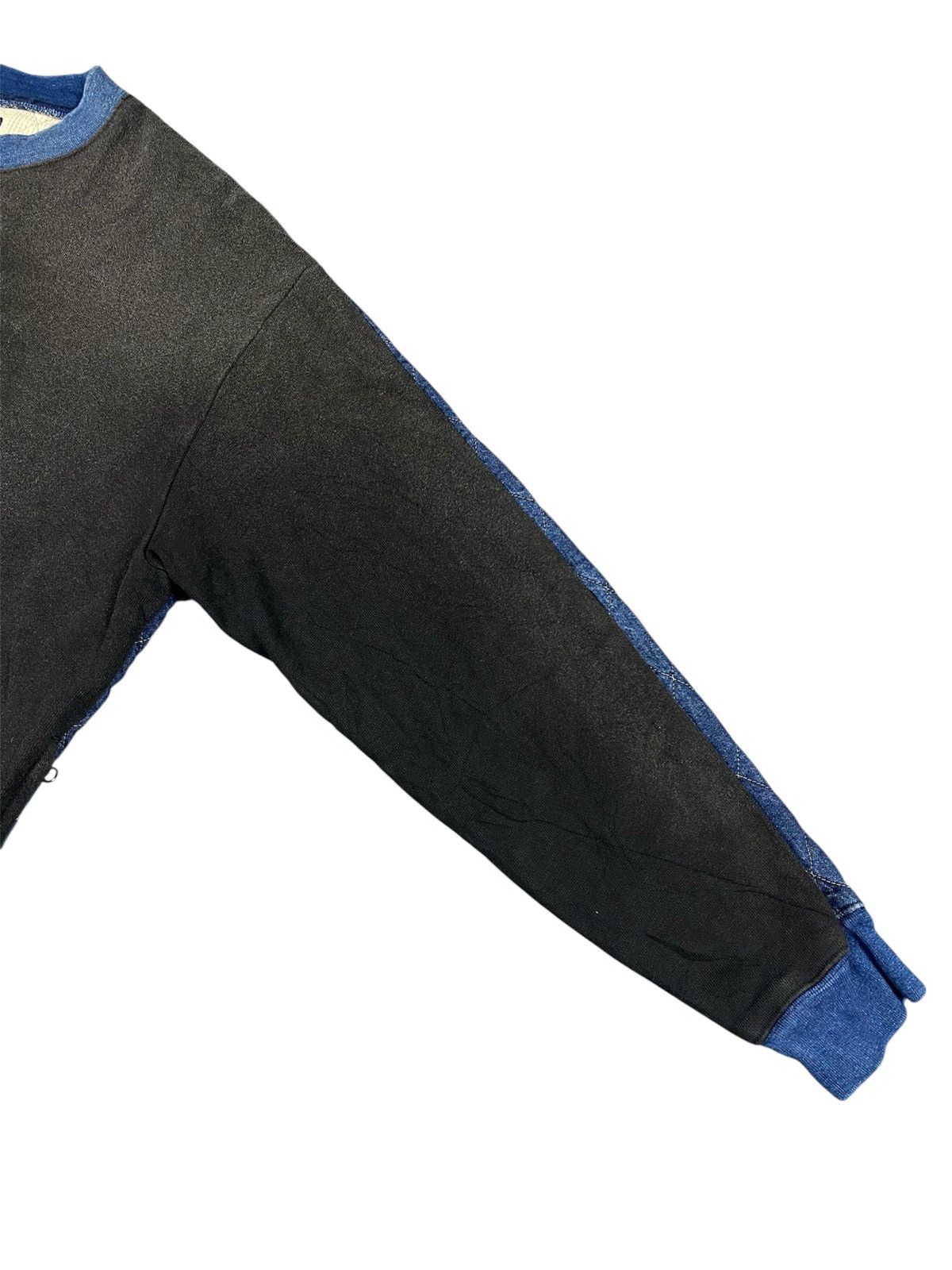 Kapital Kapital Kountry Indigo Waffle Two-Tone Sweater Size US L / EU 52-54 / 3 - 19 Thumbnail