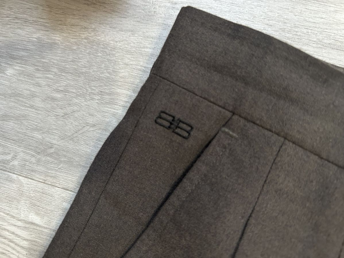Balenciaga Brown Balenciaga Trousers Straight Leg Tailored Pants Size 46S - 3 Thumbnail