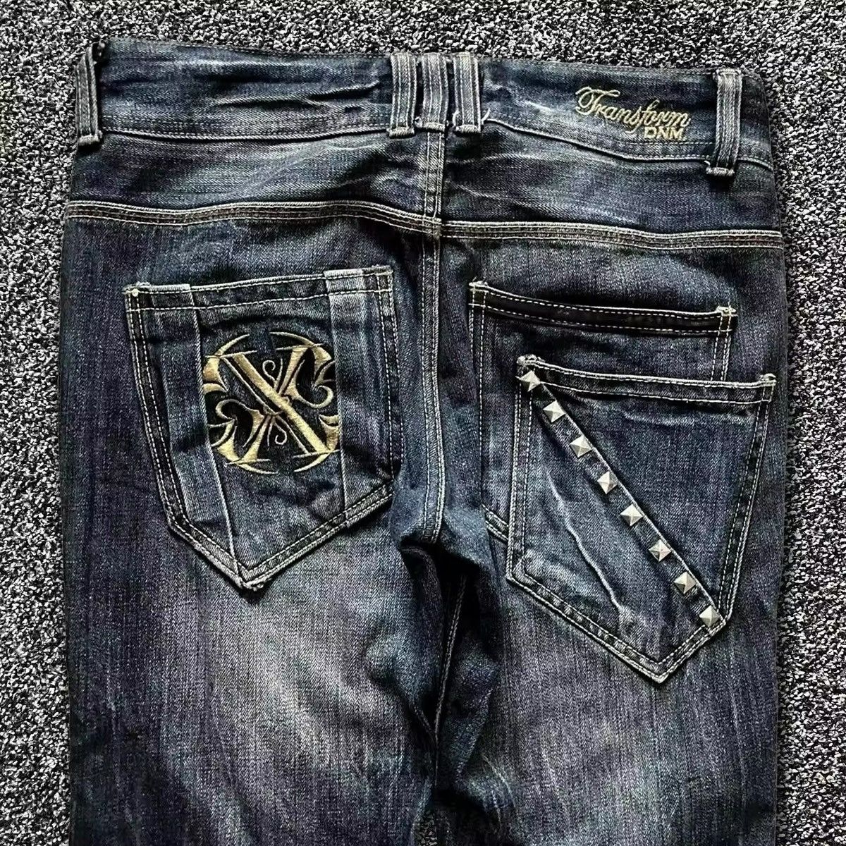 Jean High Washed Patchwork Wide Leg Jeans Size US 31 - 4 Thumbnail