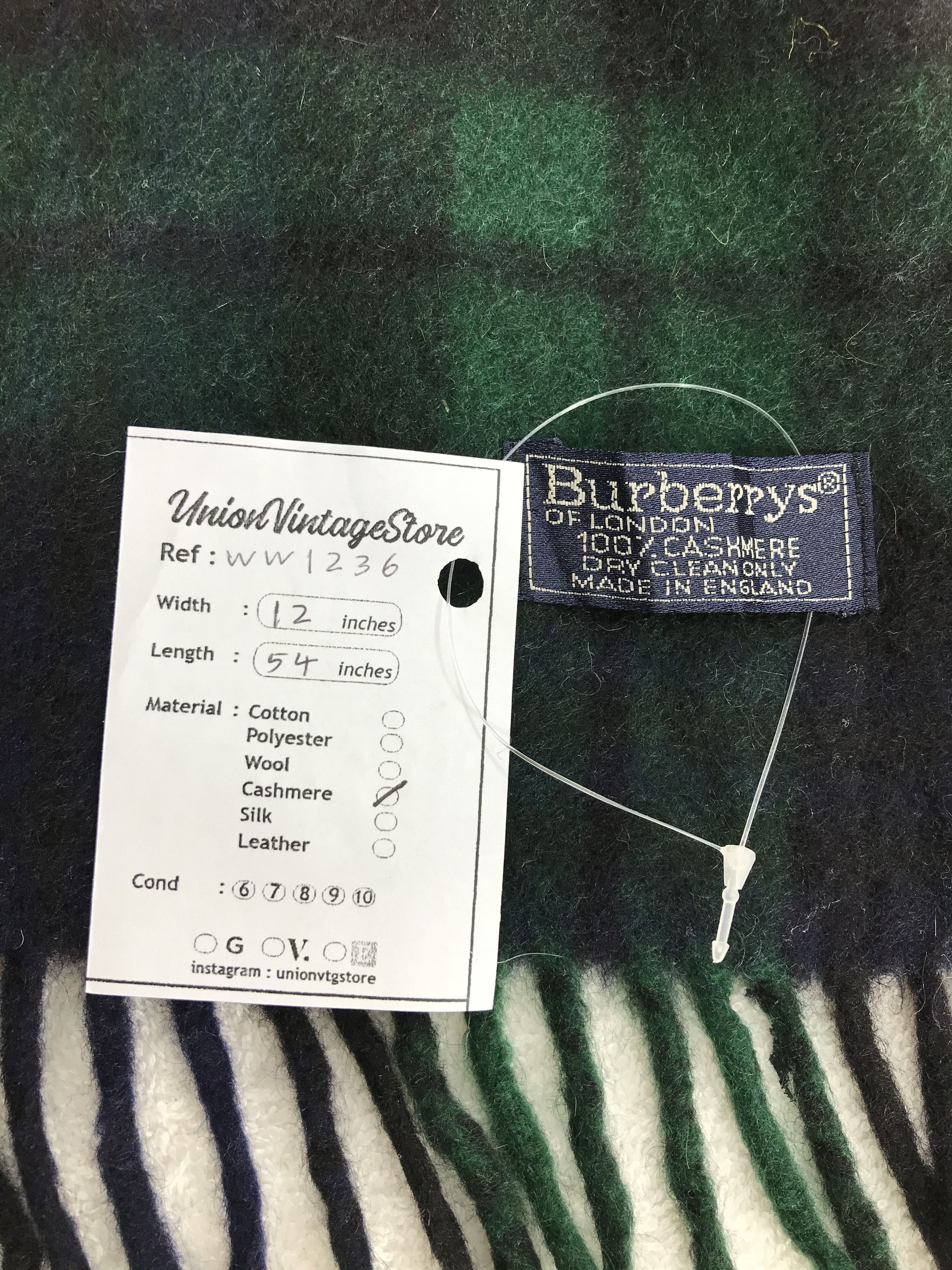 Burberry × Vintage Burberry Scarf / Muffler / Neckwear - WW1236 Size ONE SIZE - 6 Thumbnail
