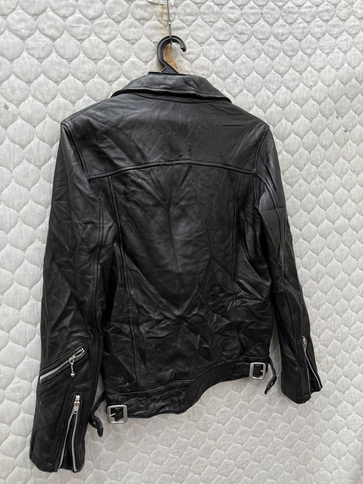 🔥🔥🔥ARCHIVE JACROSE DOUBLE COLLAR LEATHER PUNK JACKET
