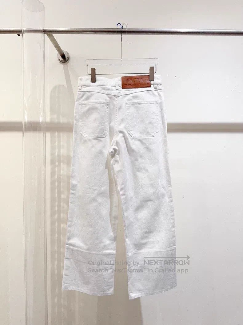 Loewe Loewe White Denim Pants Size 24" / US 00 / IT 34 - 4 Thumbnail