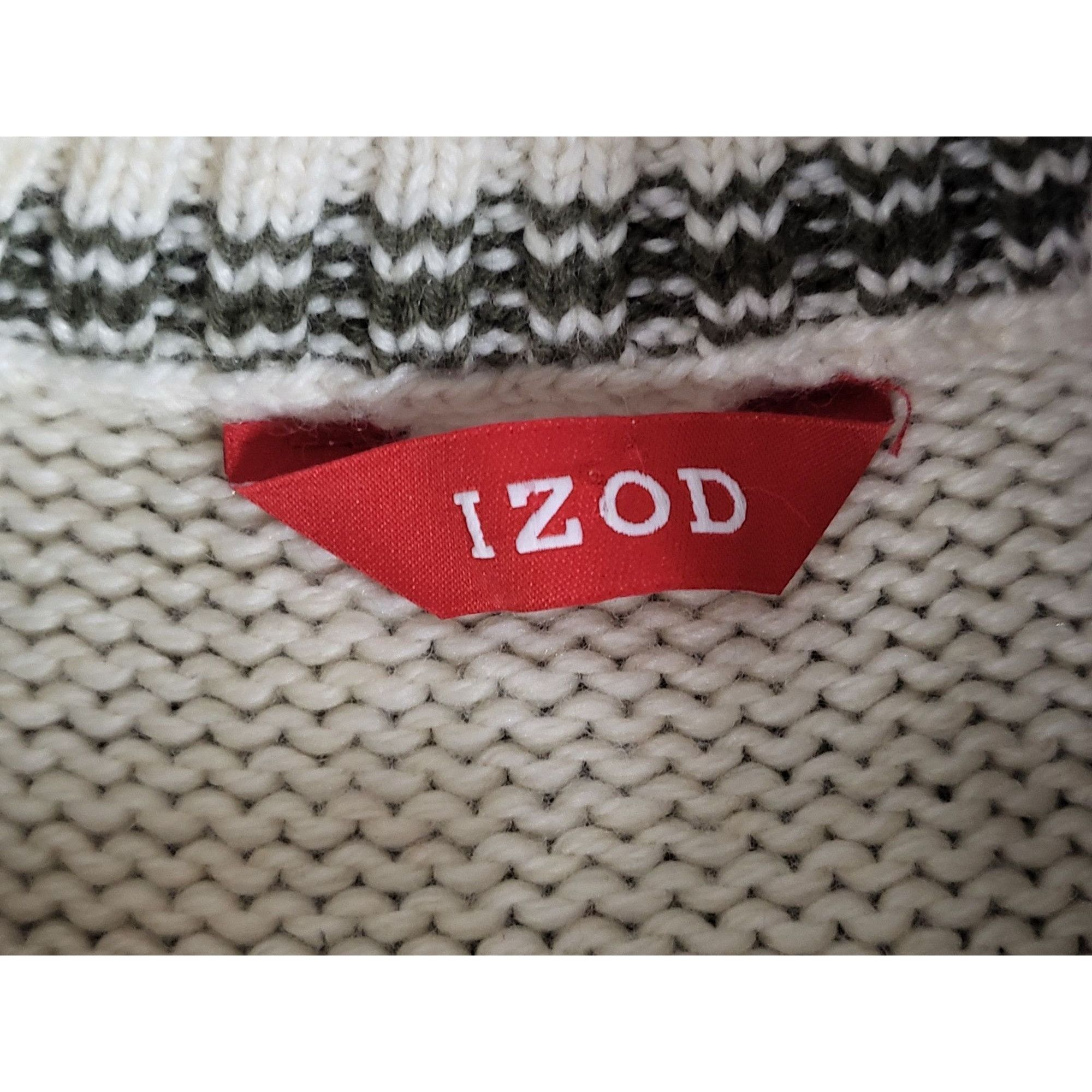 Izod Izod Fair Isle Nordic Sweater Men Sz XXL Mock Neck 1/4 Zip M Size US XXL / EU 58 / 5 - 4 Thumbnail