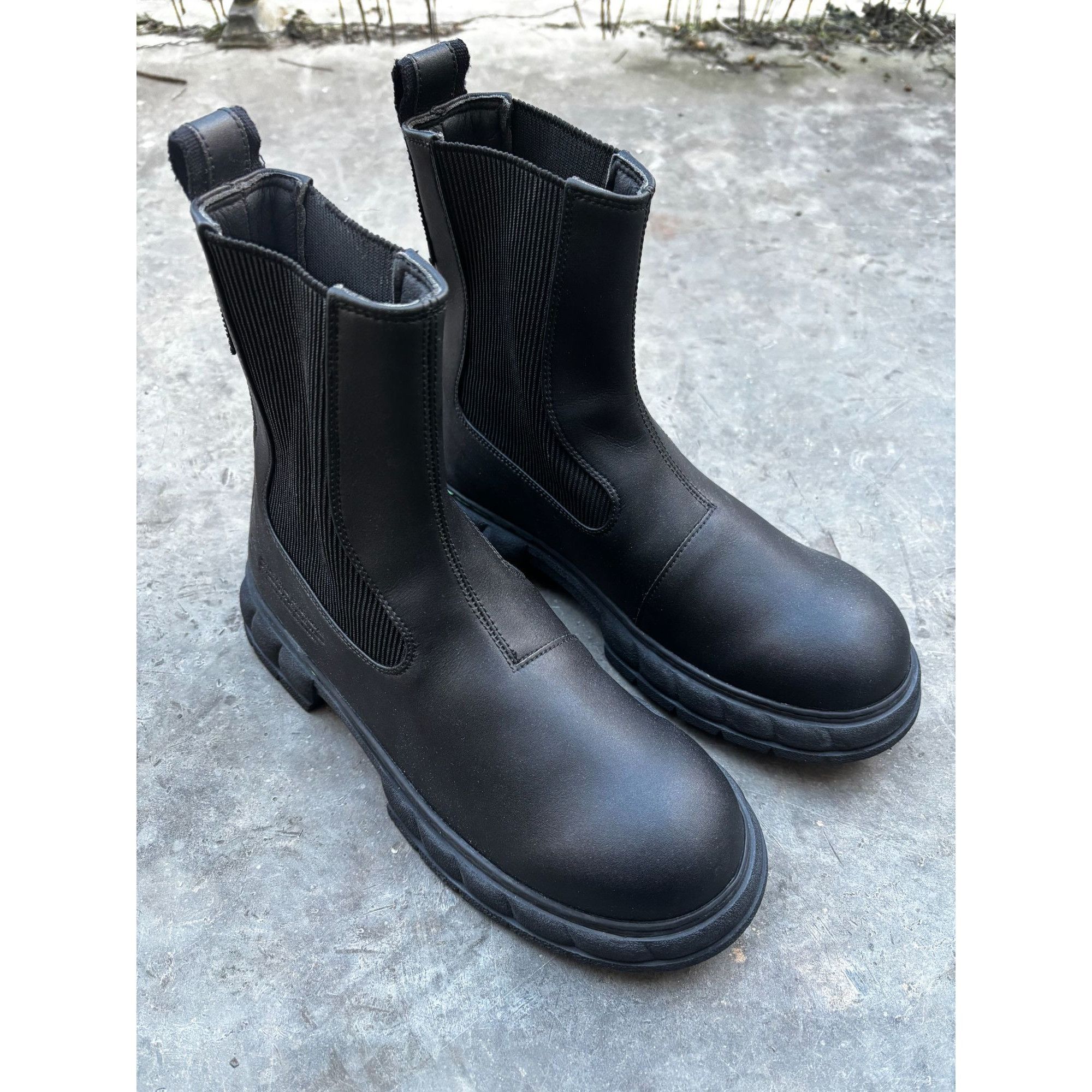 VIRON Viron 1997 Sustainable Black Chelsea Boots Size 39 Brand New Size US 9 / IT 39 - 1 Thumbnail