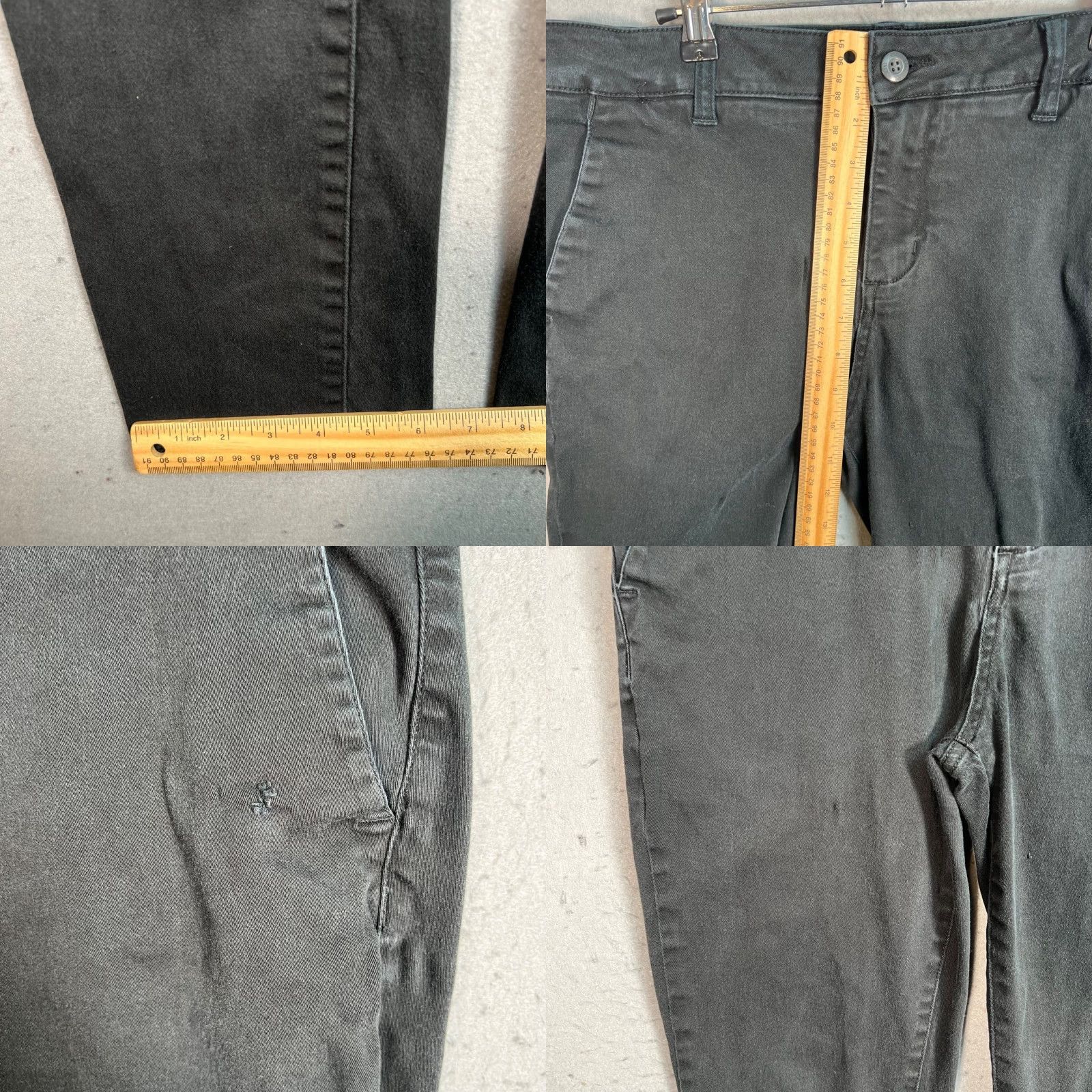 Rsq RSQ Jeans Mens 32 x 32 Skinny Fit Black Chino Pants Cotton Blend Jeans Skinny Fit 32 Black Chino RSQ Mens Pants Size 24" / US 00 / IT 34 - 8 Thumbnail