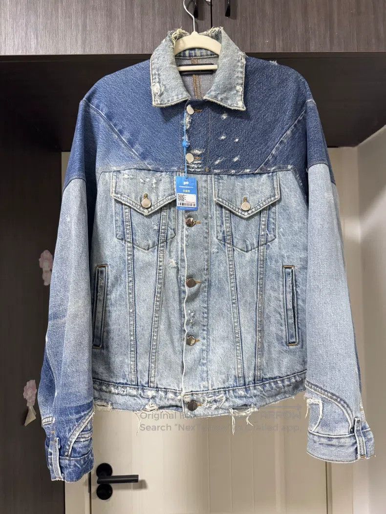 Amiri Amiri Size XS Patchwork denim destroyer jacket Size US XS / EU 42 / 0 - 1 Thumbnail