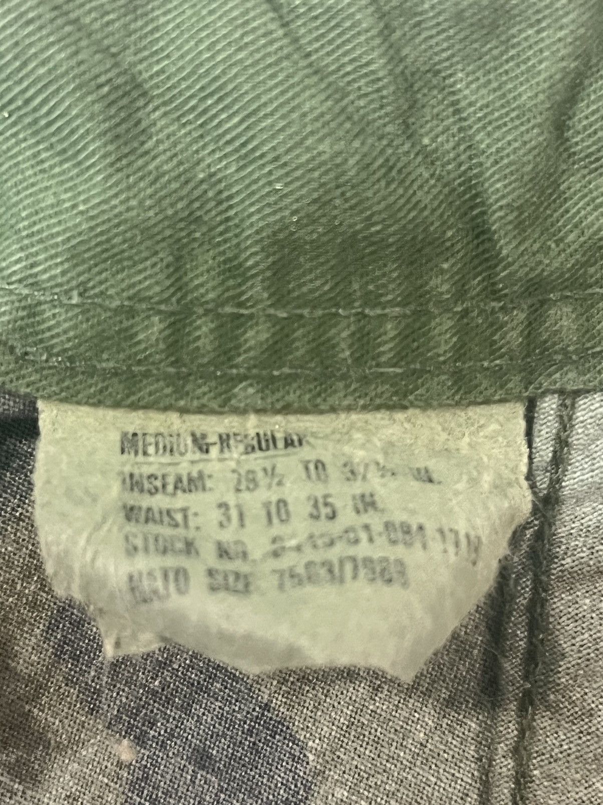 Vintage 1990s U.S. Army Camo Cargo Pants Size US 30 / EU 46 - 9 Thumbnail
