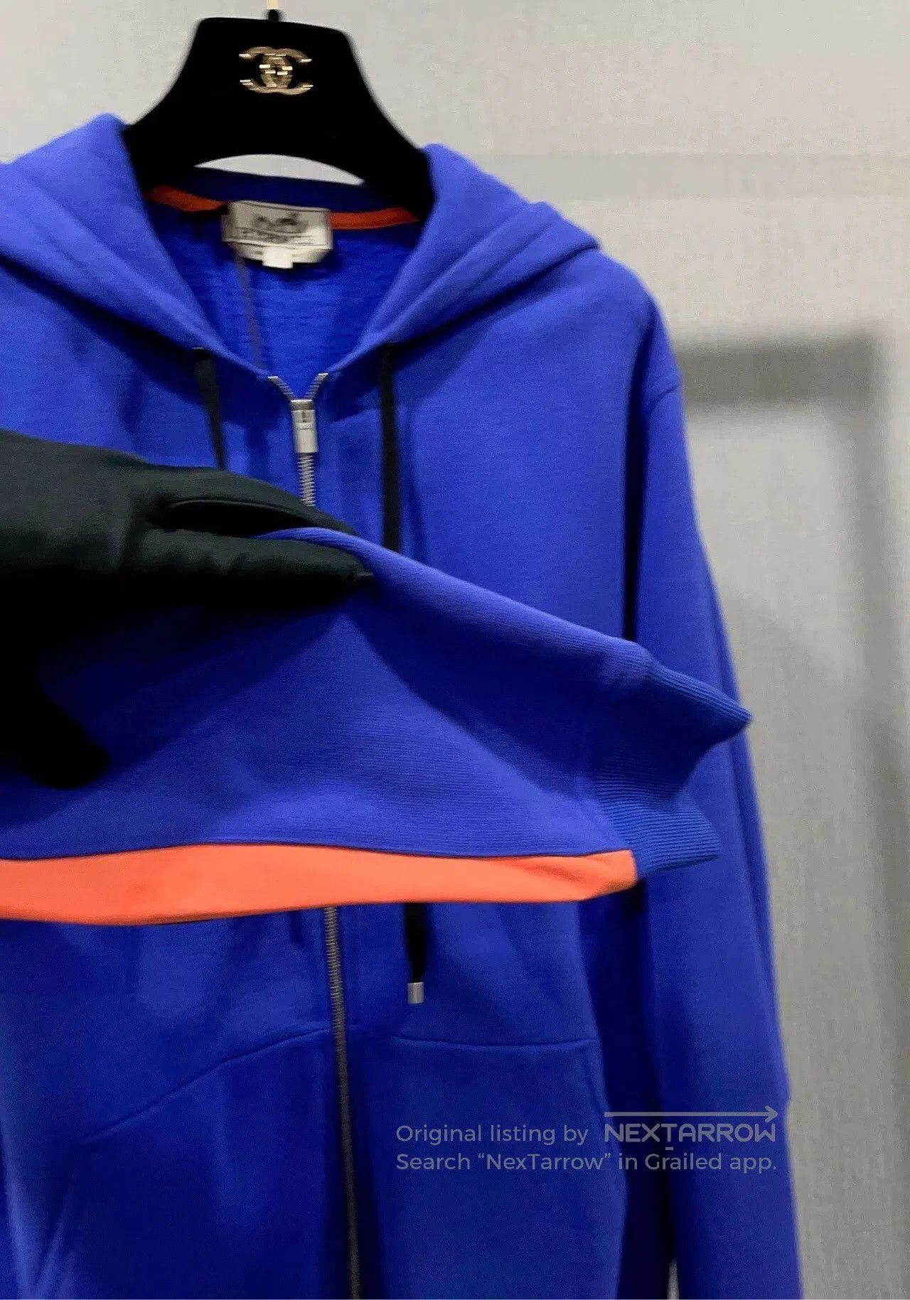 Hermes Hermes Blue Hooded Casual Sweatshirt. Size US S / EU 44-46 / 1 - 5 Thumbnail