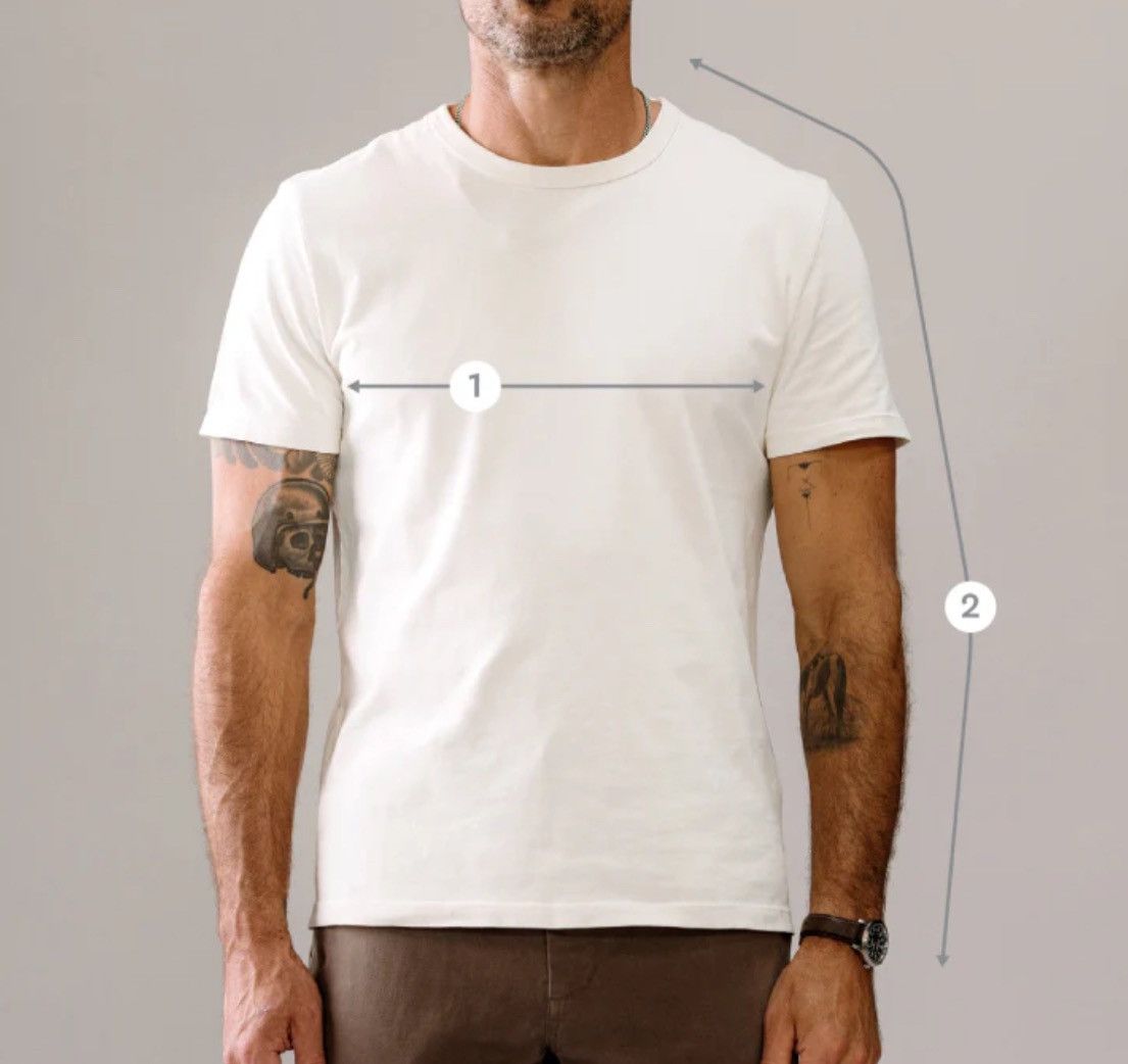 Taylor Stitch Heavyweight White T-Shirt Size US L / EU 52-54 / 3 - 1 Thumbnail