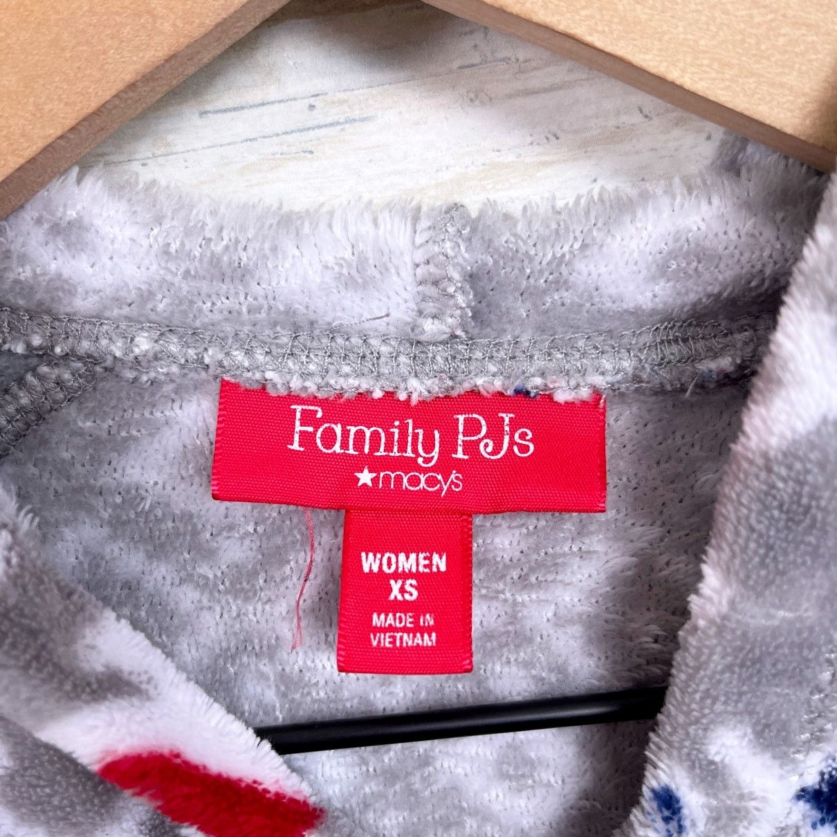 Macys Macys Family PJs Polar Bear Fair Isle Fleece Union Suit XS Size ONE SIZE - 5 Thumbnail