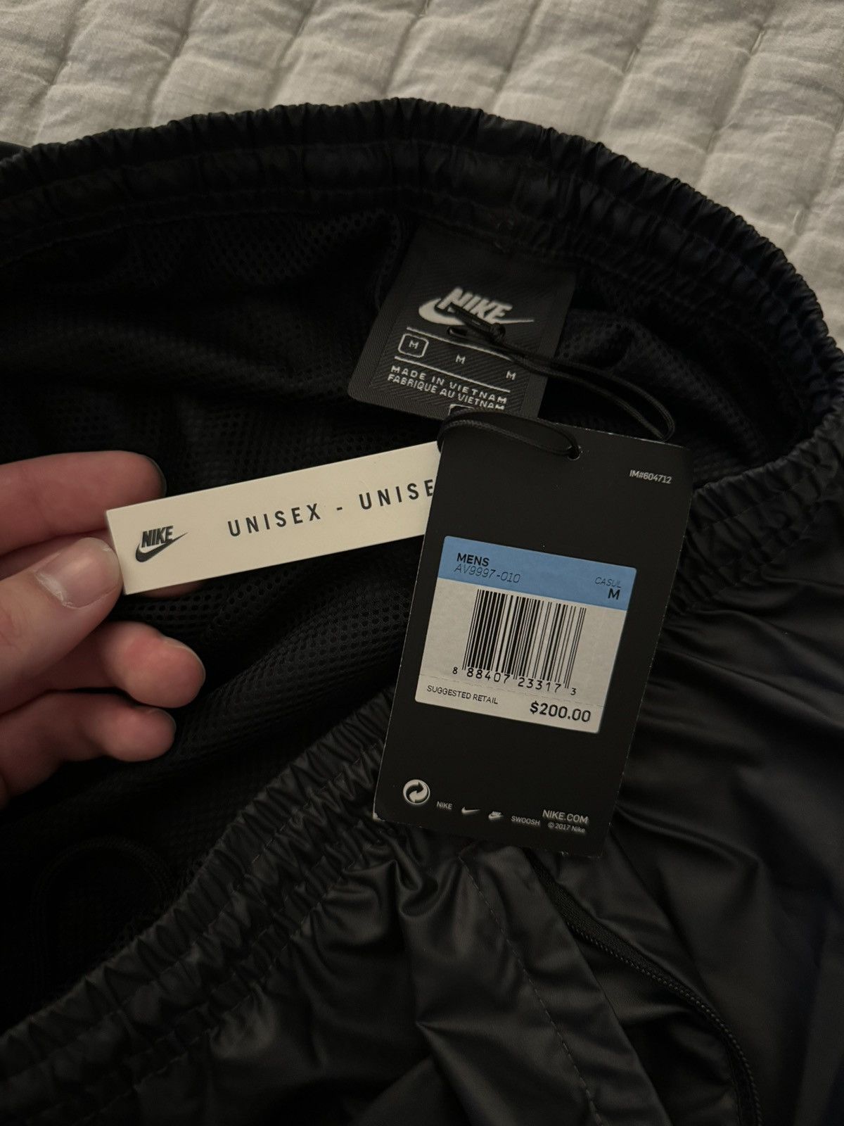 Nike × Nike ACG Nike Pants Men Medium Black Mesh Lined Track Pants Ankle Zip Size US 33 - 5 Thumbnail